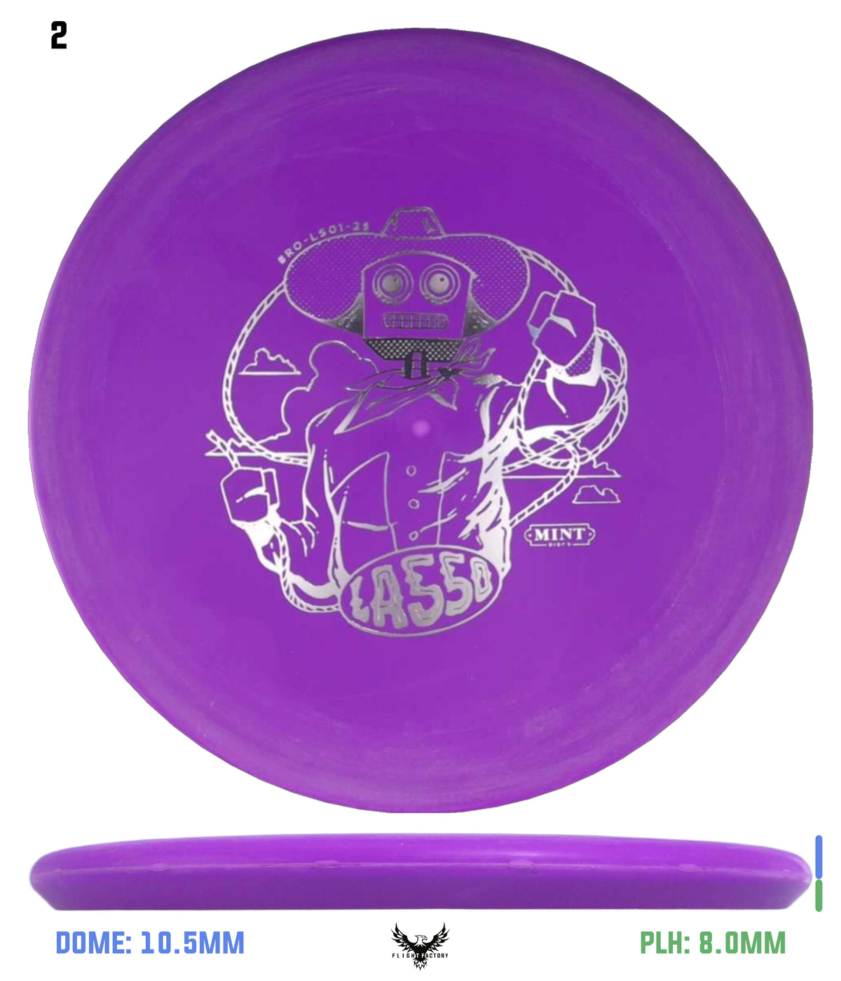 Mint Discs Royal Soft Lasso - Robot Cowboy by Brad Bond