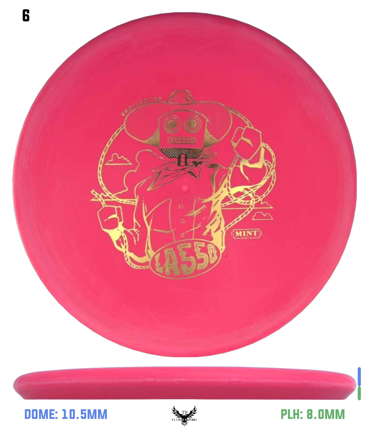 Mint Discs Royal Soft Lasso - Robot Cowboy by Brad Bond