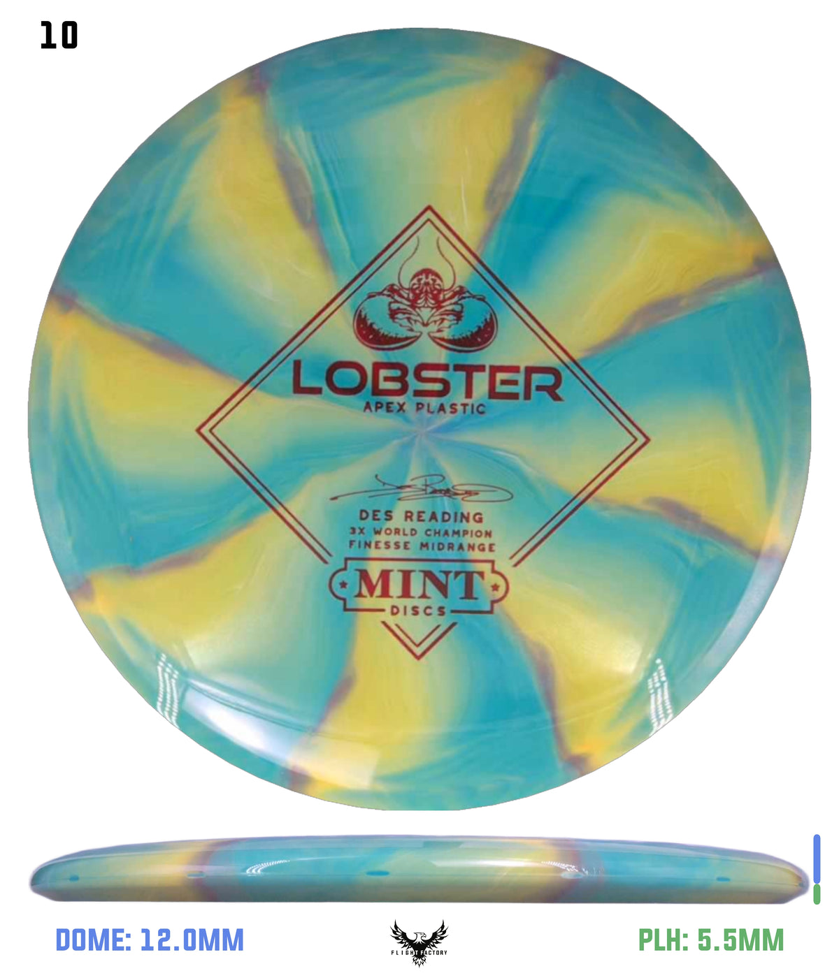 Mint Discs Apex Swirl Lobster - Des Reading Signature Series