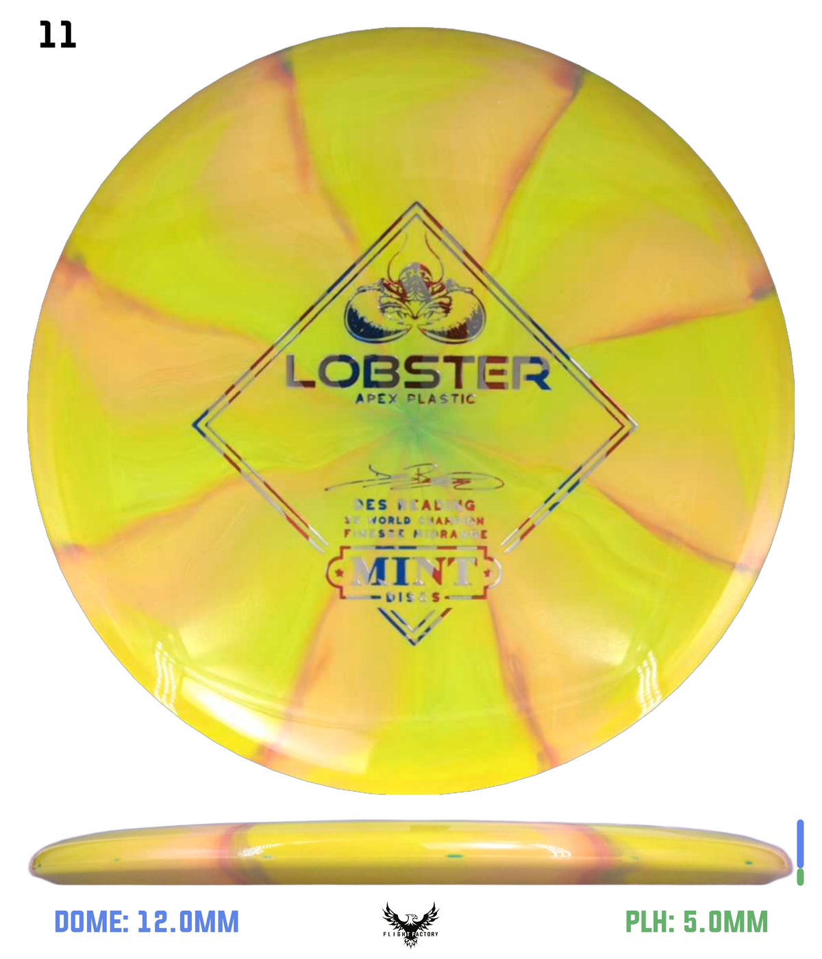 Mint Discs Apex Swirl Lobster - Des Reading Signature Series