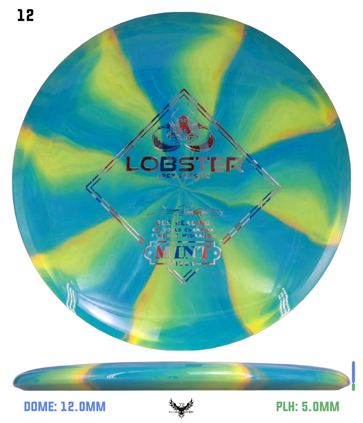 Mint Discs Apex Swirl Lobster - Des Reading Signature Series