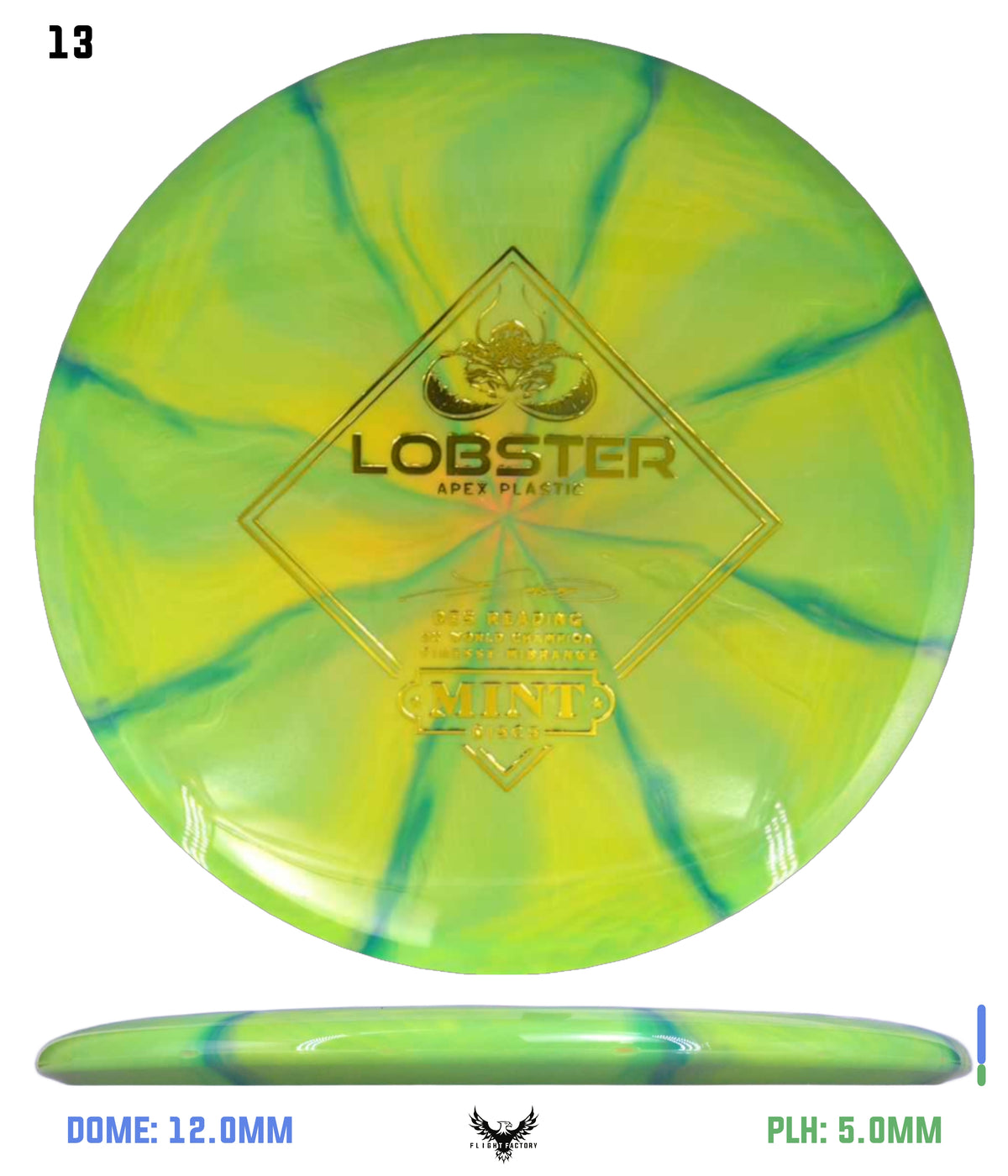 Mint Discs Apex Swirl Lobster - Des Reading Signature Series