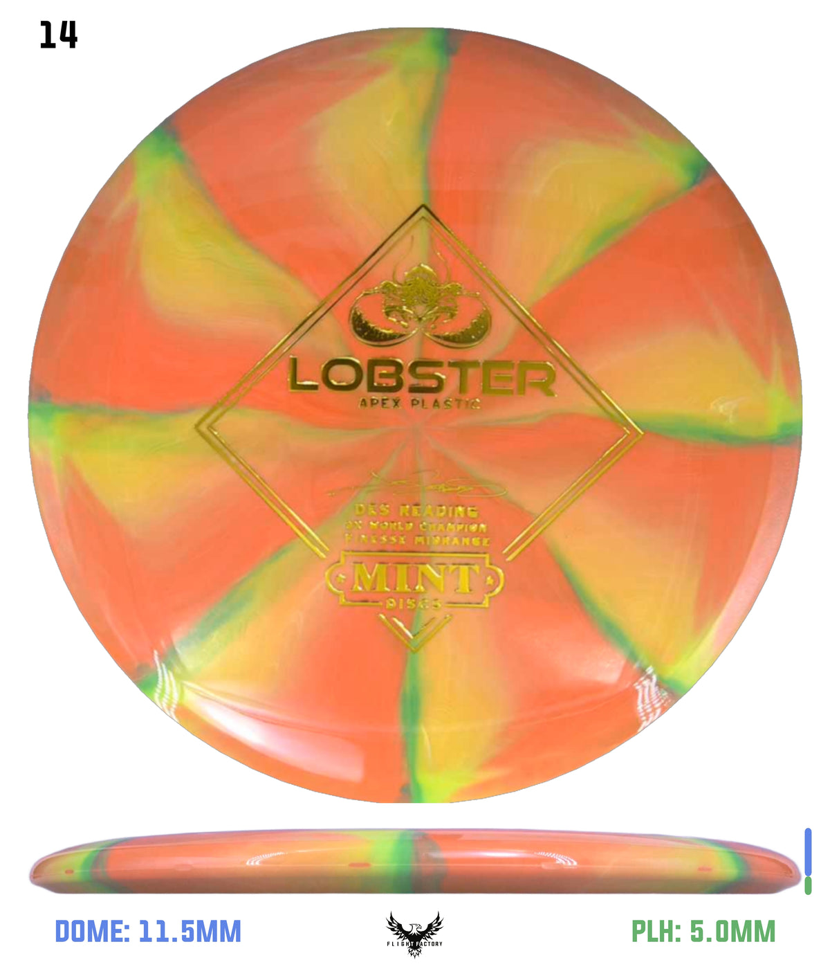 Mint Discs Apex Swirl Lobster - Des Reading Signature Series