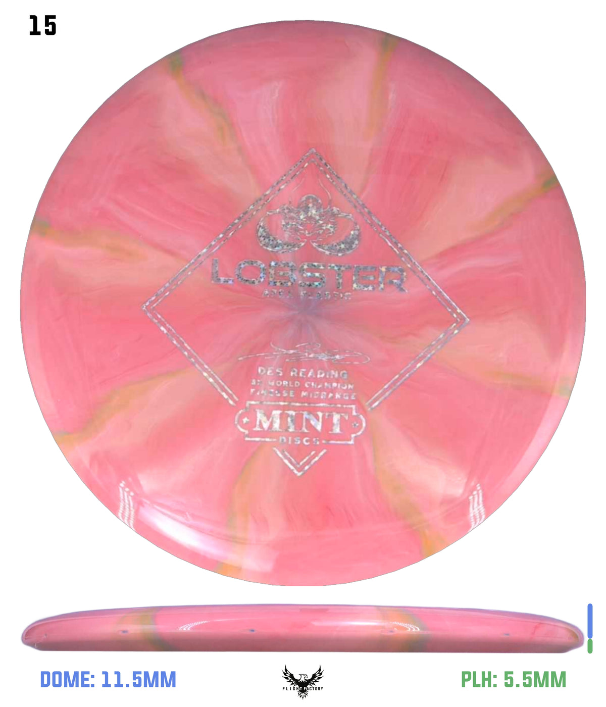 Mint Discs Apex Swirl Lobster - Des Reading Signature Series