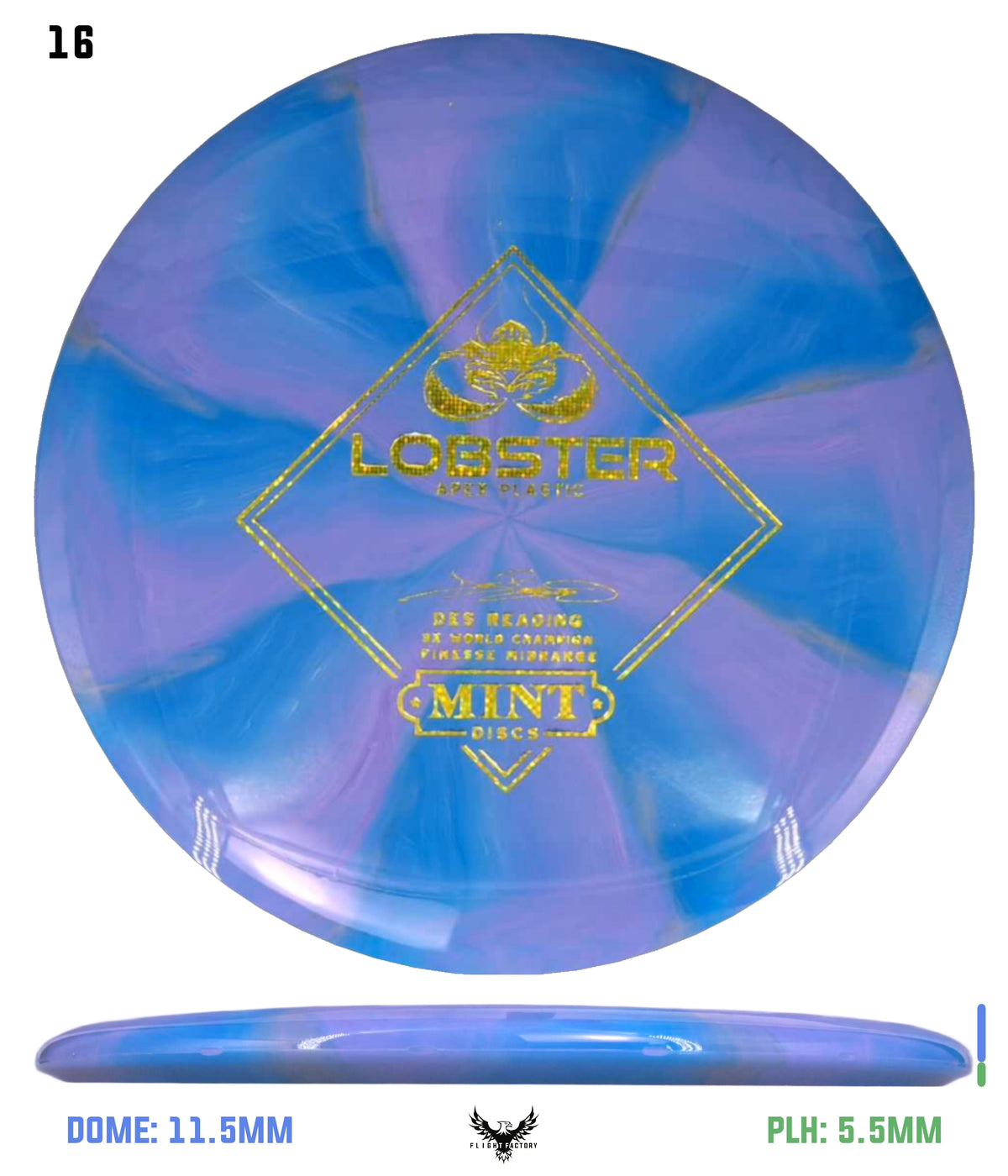 Mint Discs Apex Swirl Lobster - Des Reading Signature Series