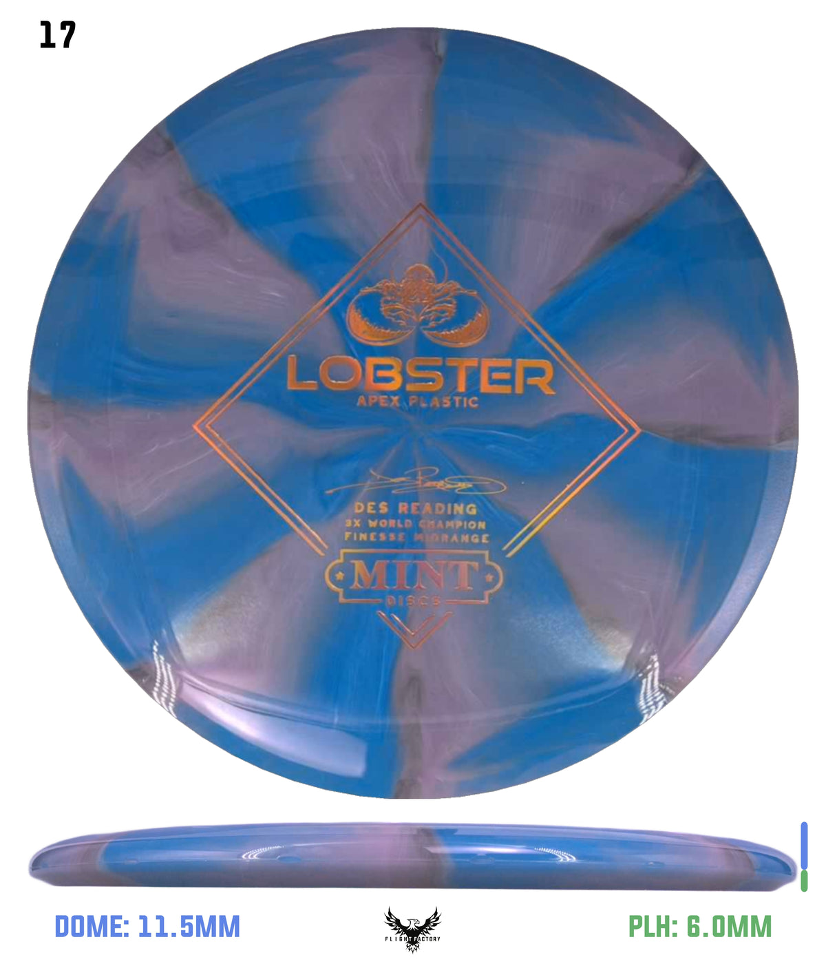 Mint Discs Apex Swirl Lobster - Des Reading Signature Series