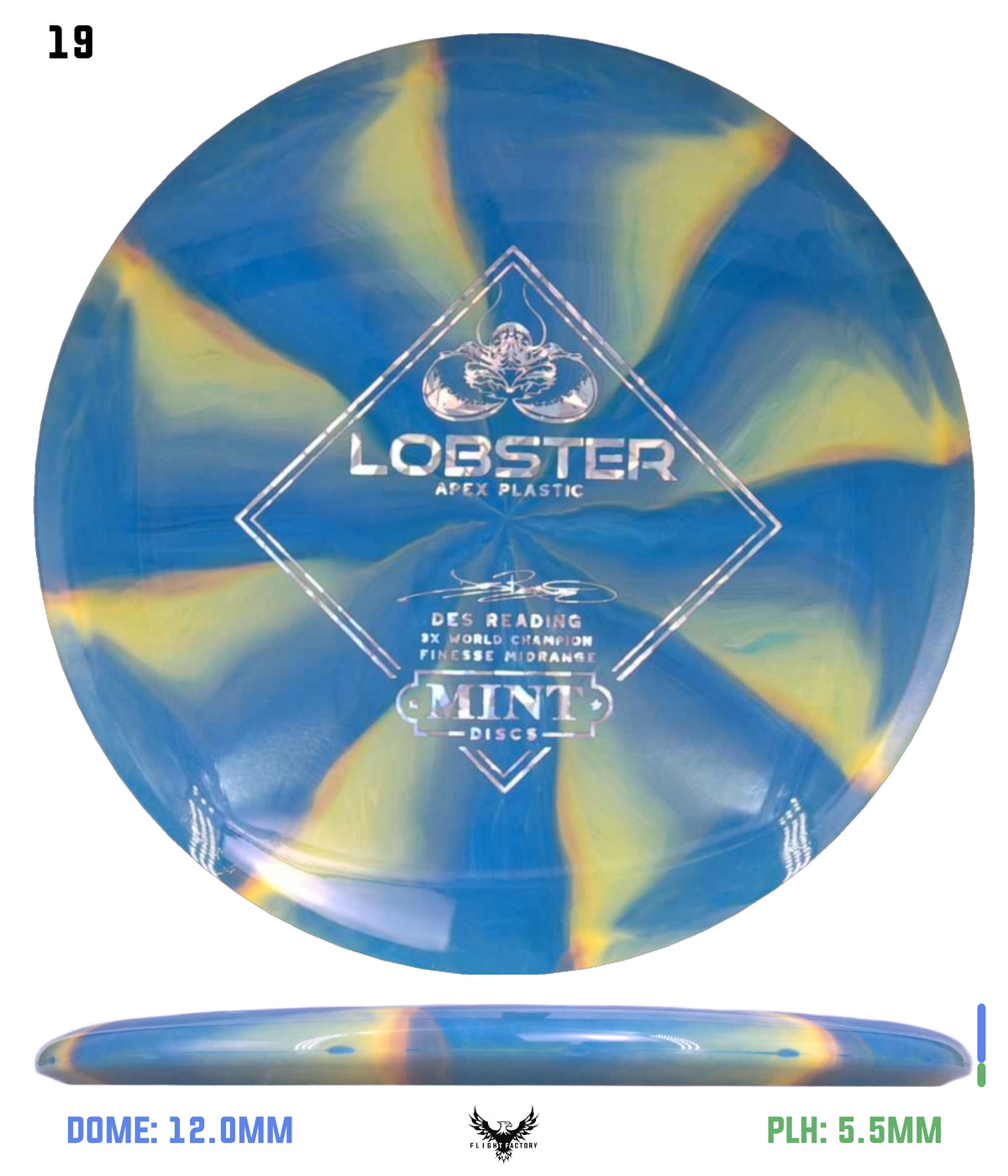 Mint Discs Apex Swirl Lobster - Des Reading Signature Series