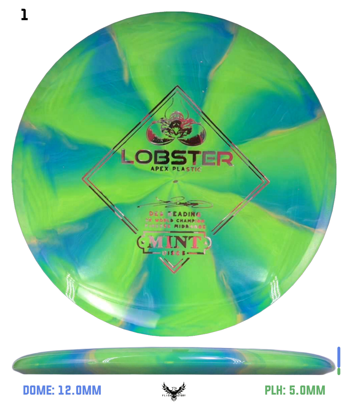 Mint Discs Apex Swirl Lobster - Des Reading Signature Series