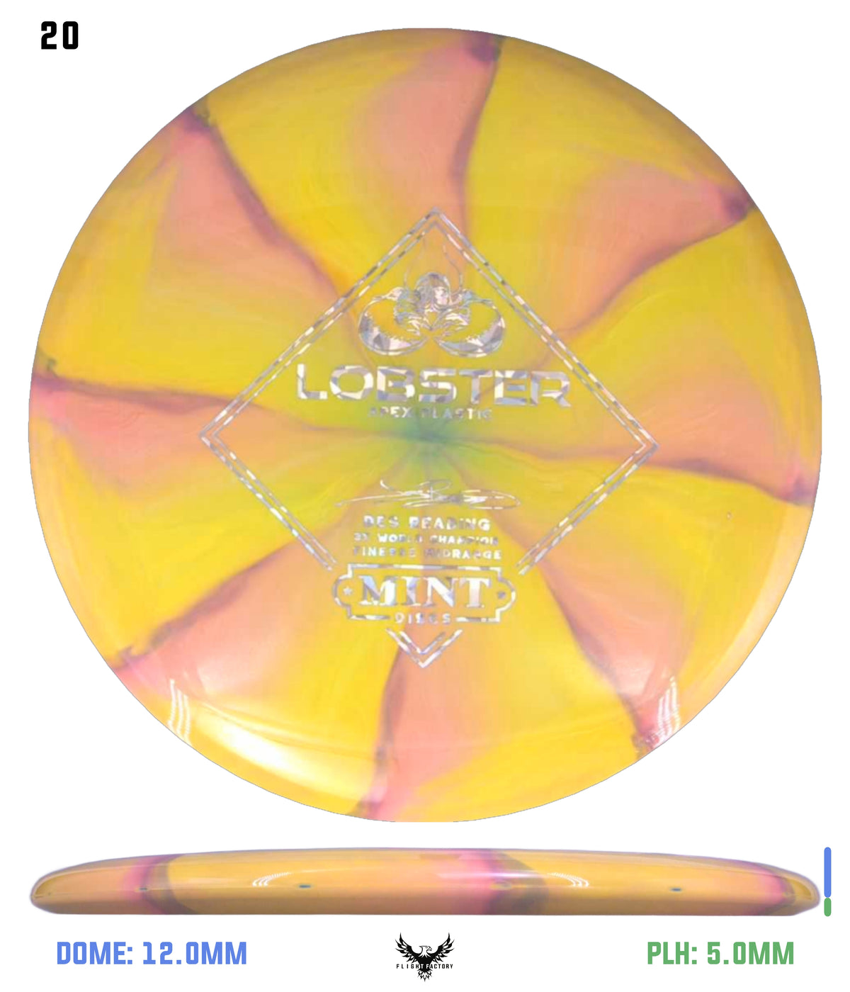 Mint Discs Apex Swirl Lobster - Des Reading Signature Series