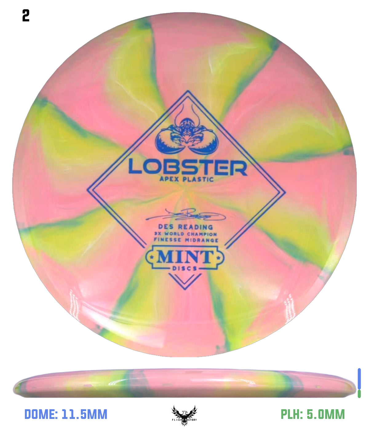 Mint Discs Apex Swirl Lobster - Des Reading Signature Series