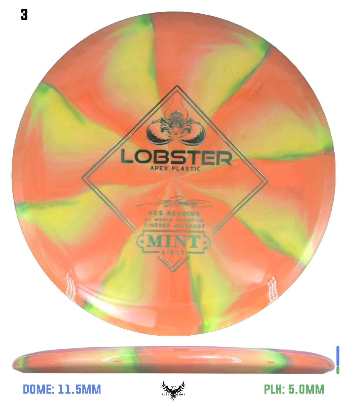 Mint Discs Apex Swirl Lobster - Des Reading Signature Series