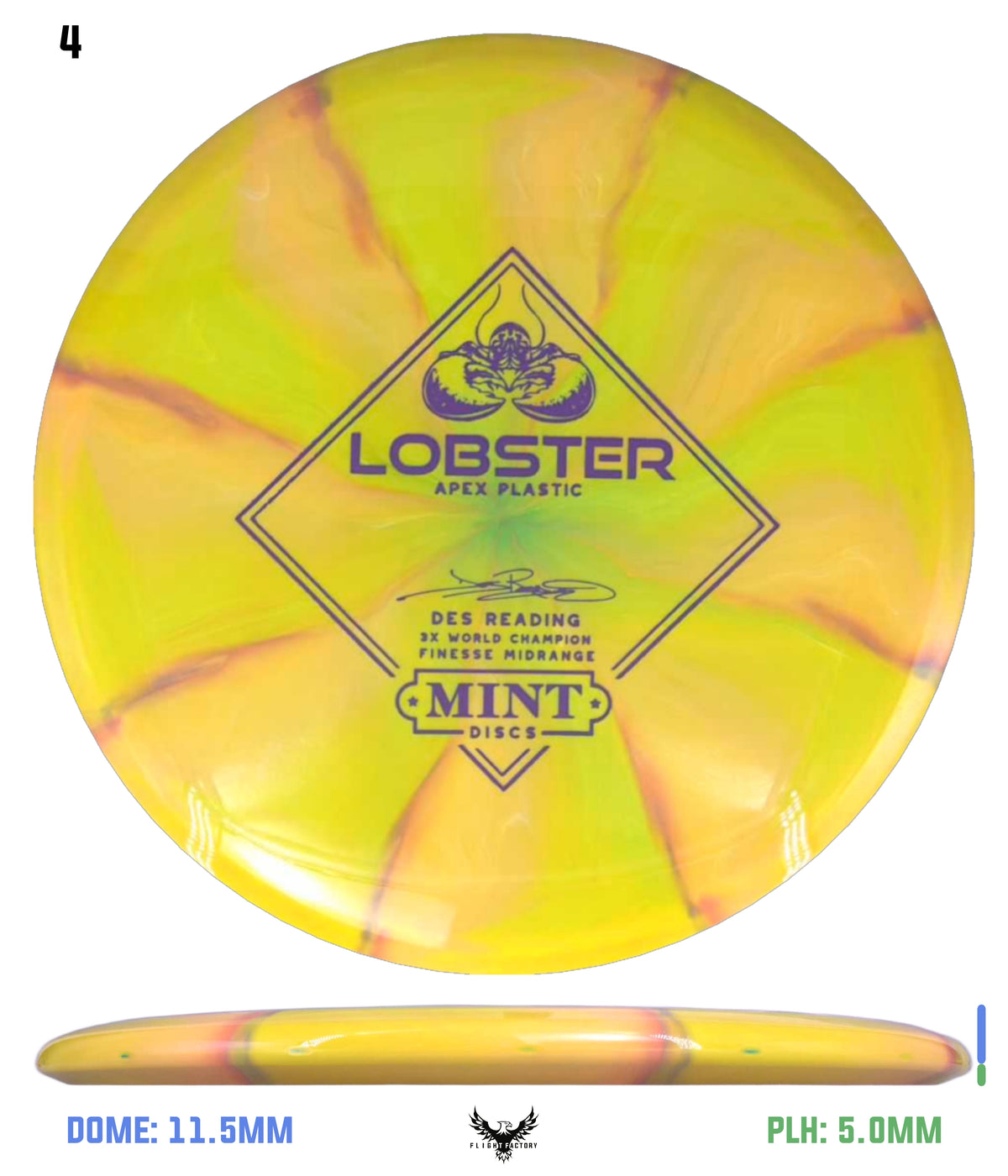 Mint Discs Apex Swirl Lobster - Des Reading Signature Series
