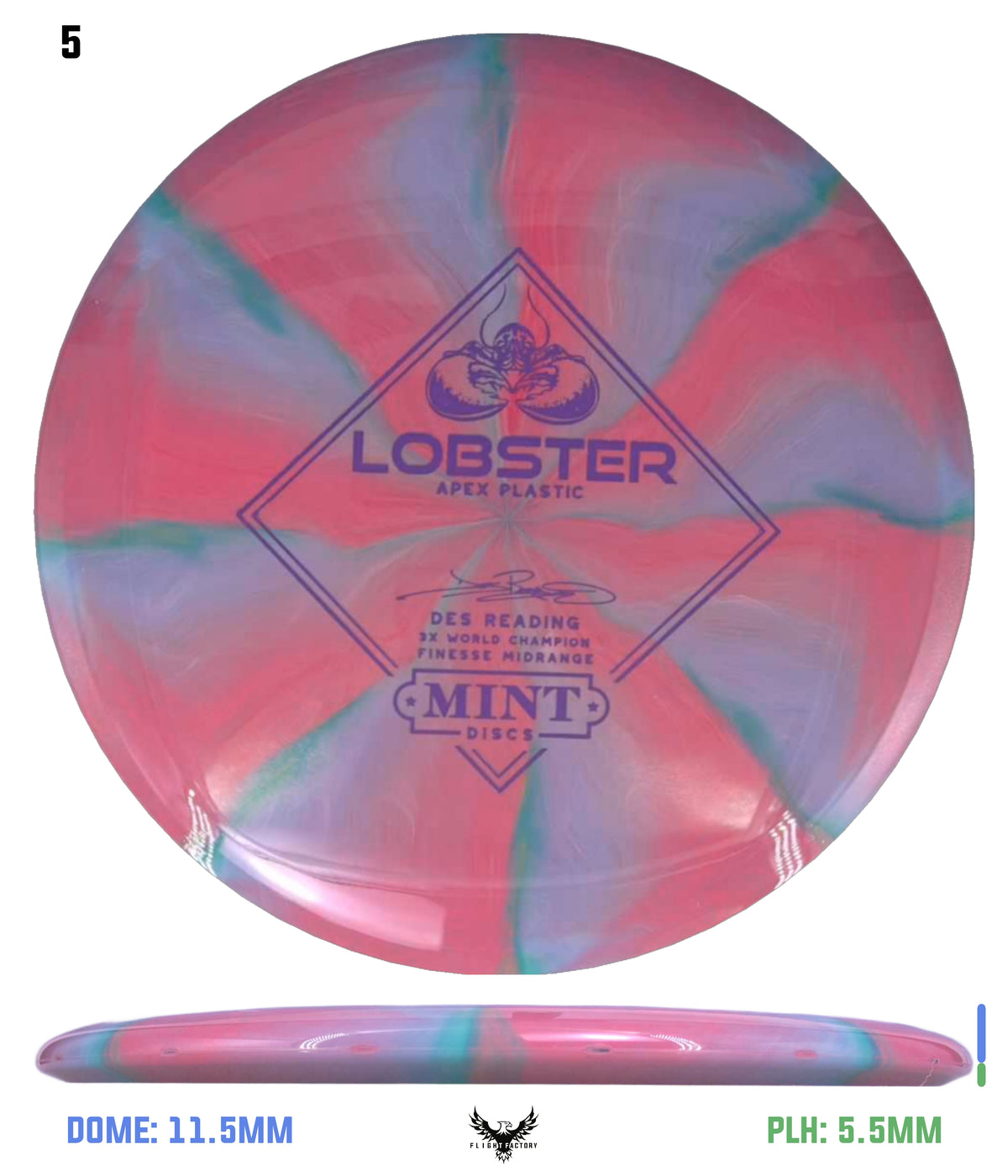 Mint Discs Apex Swirl Lobster - Des Reading Signature Series
