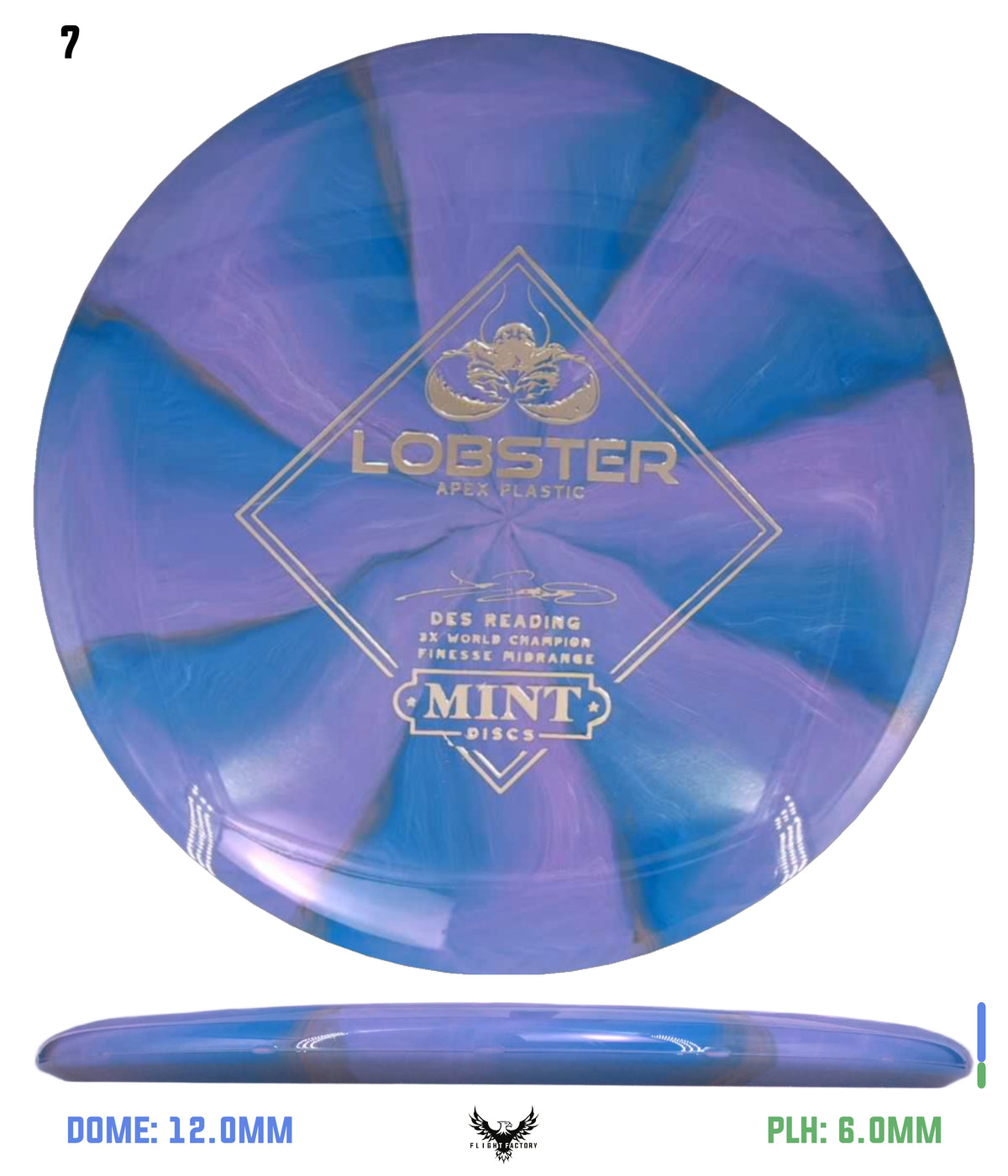 Mint Discs Apex Swirl Lobster - Des Reading Signature Series