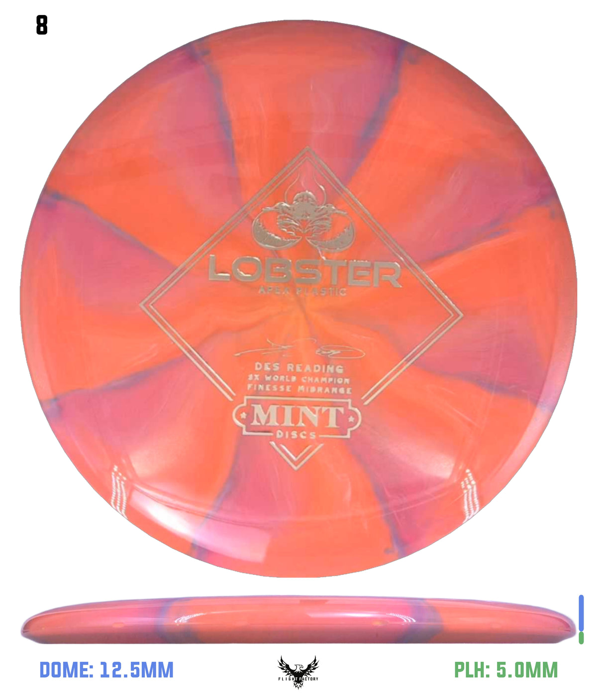 Mint Discs Apex Swirl Lobster - Des Reading Signature Series