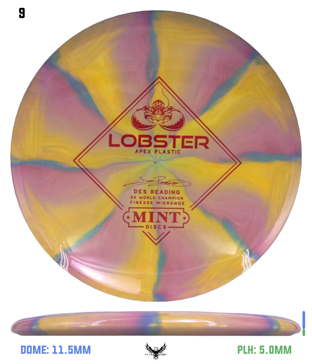 Mint Discs Apex Swirl Lobster - Des Reading Signature Series