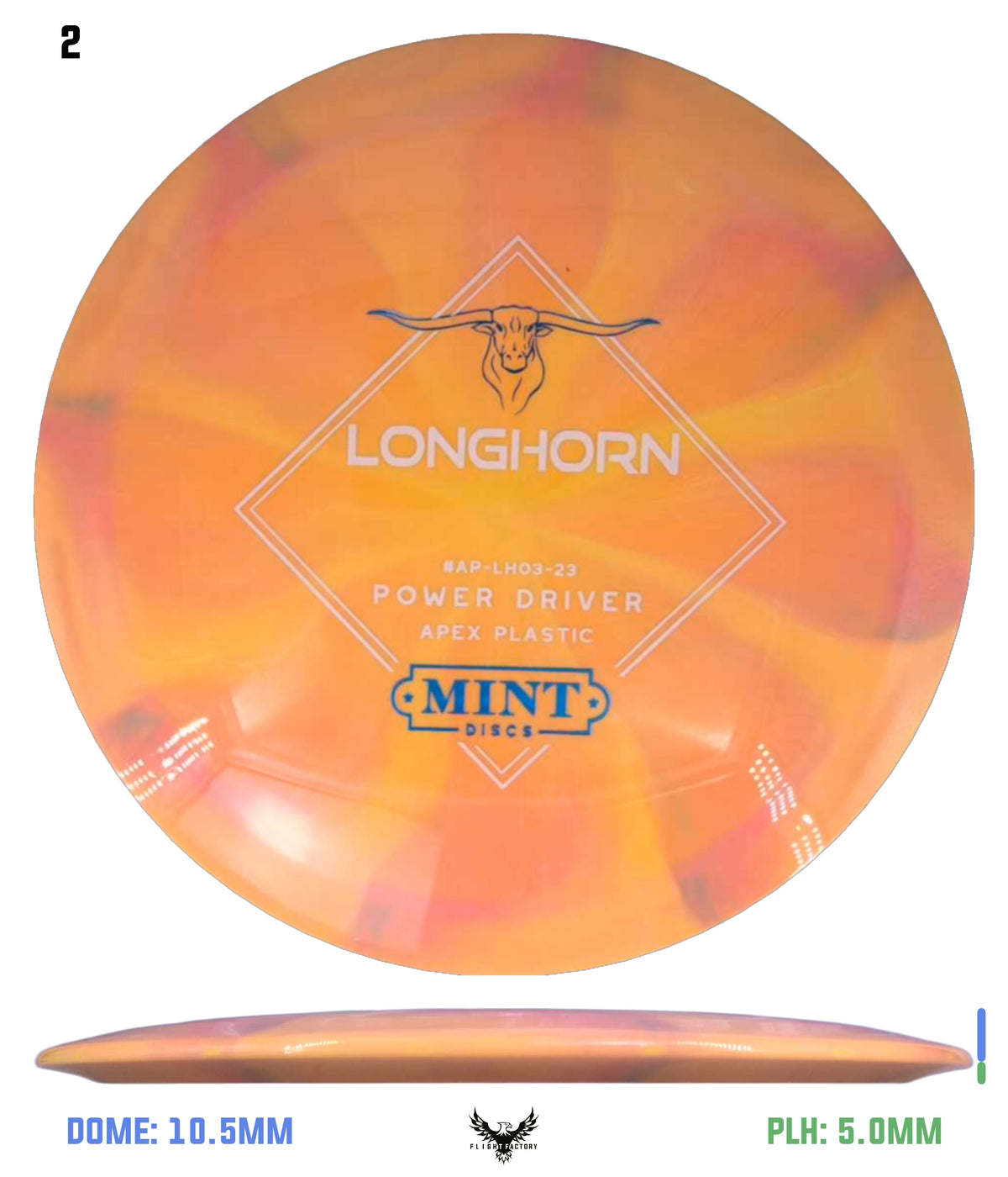 Mint Discs Apex Swirl Longhorn