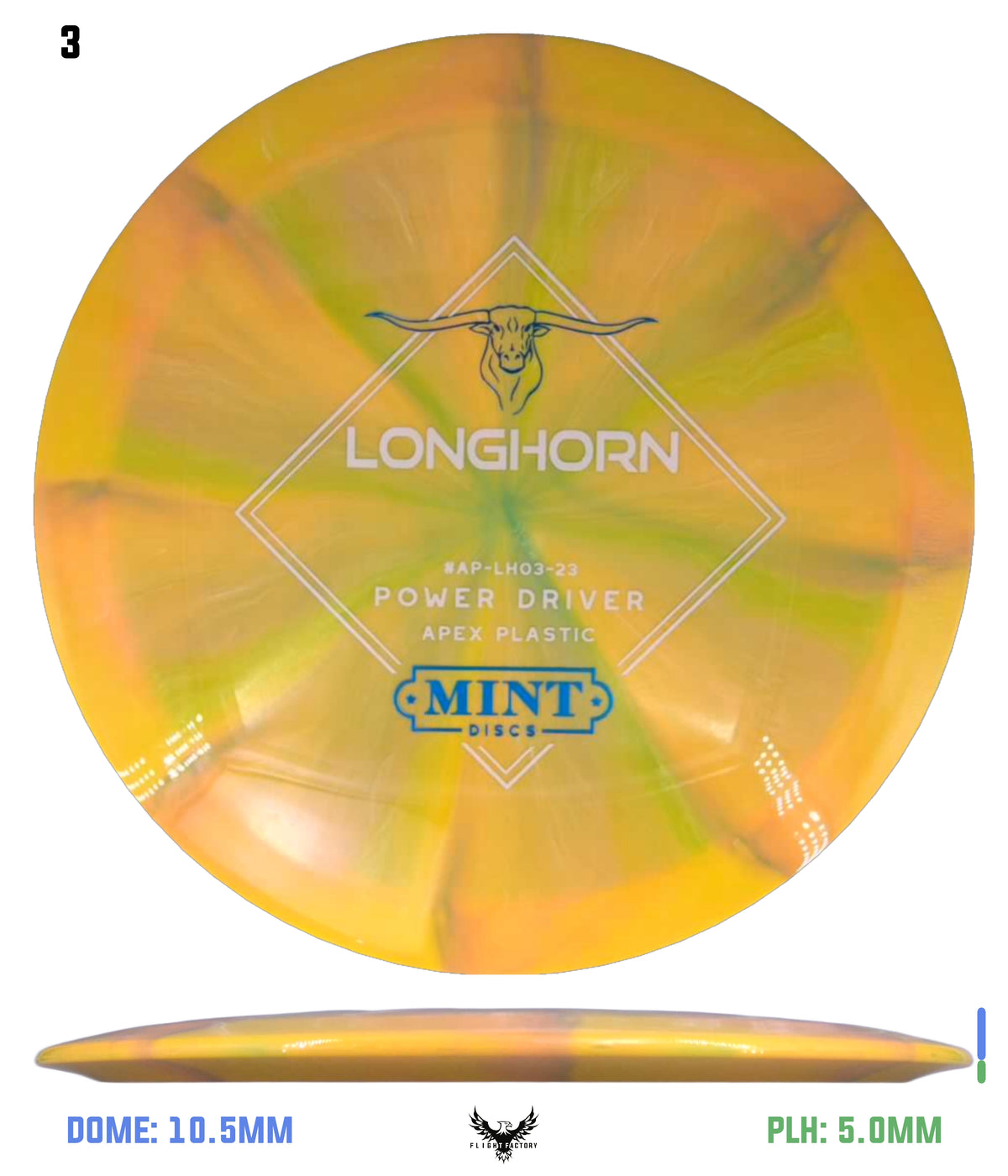 Mint Discs Apex Swirl Longhorn