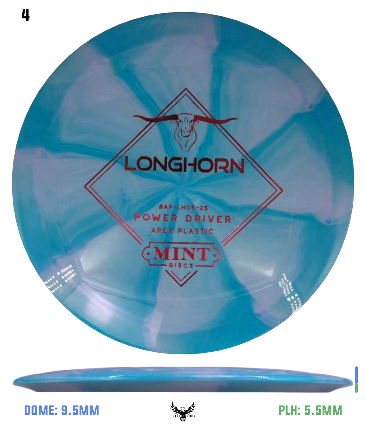 Mint Discs Apex Swirl Longhorn