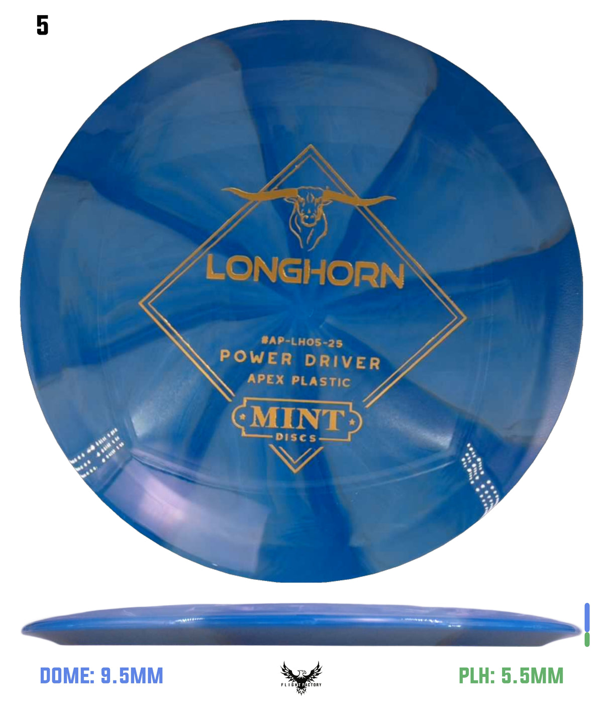 Mint Discs Apex Swirl Longhorn