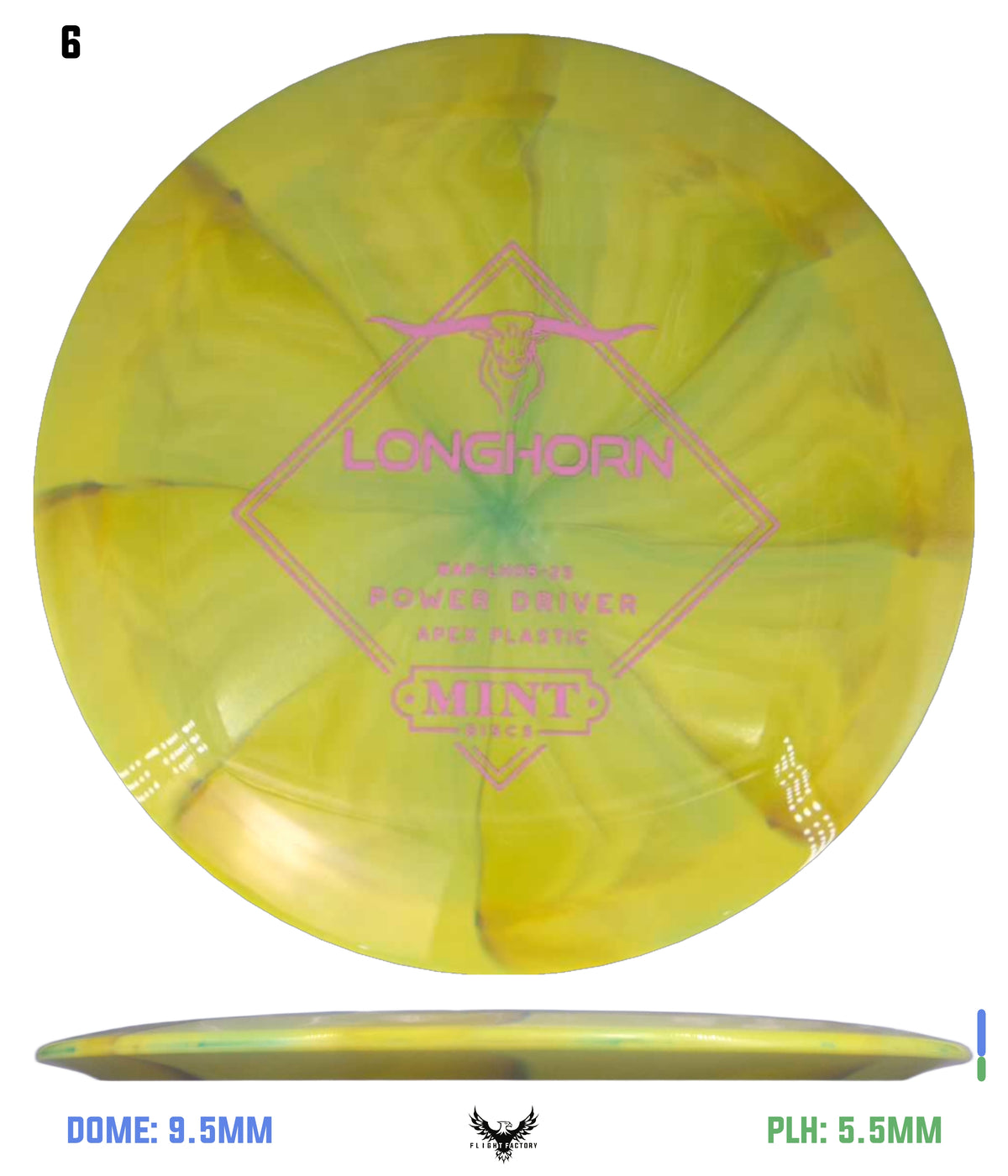 Mint Discs Apex Swirl Longhorn