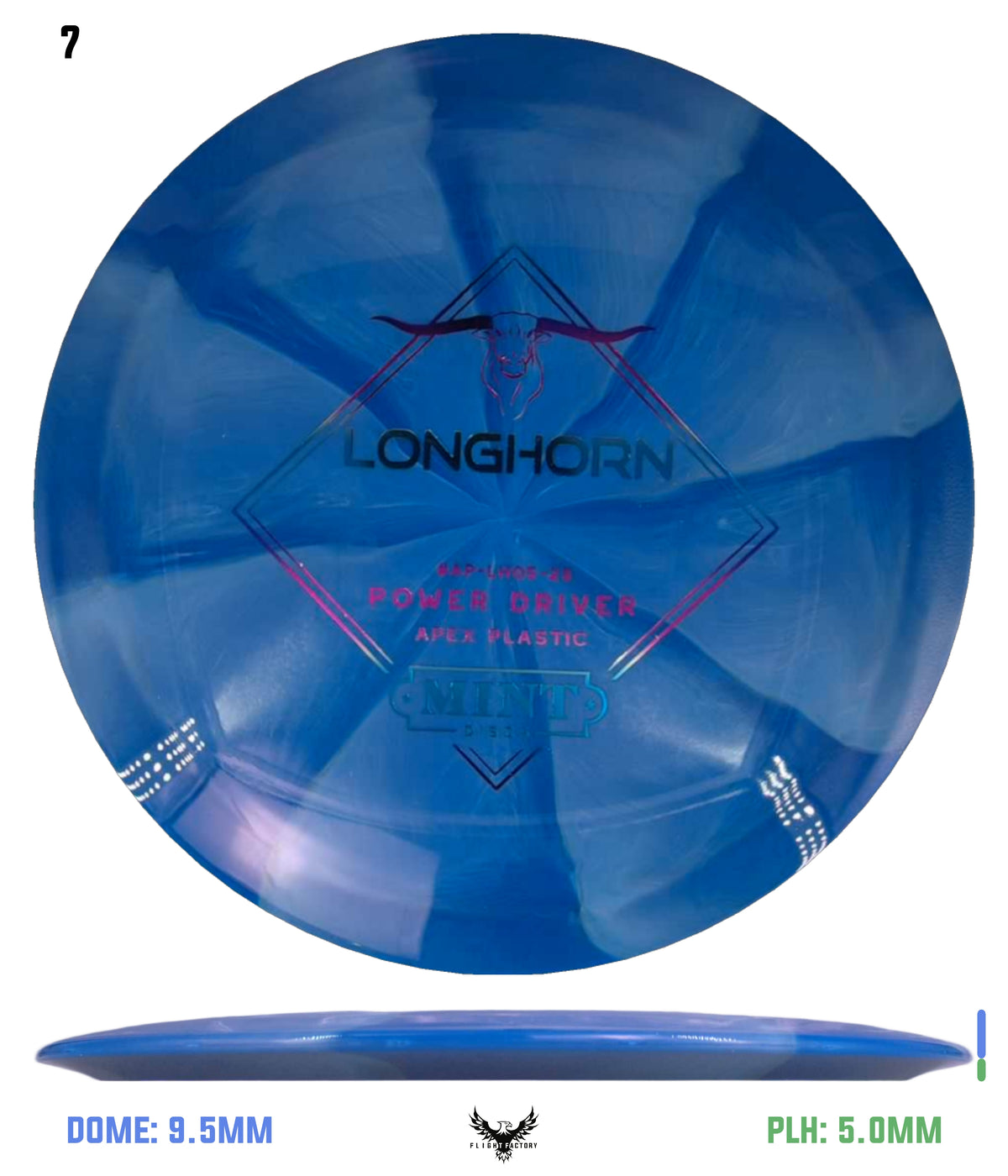 Mint Discs Apex Swirl Longhorn