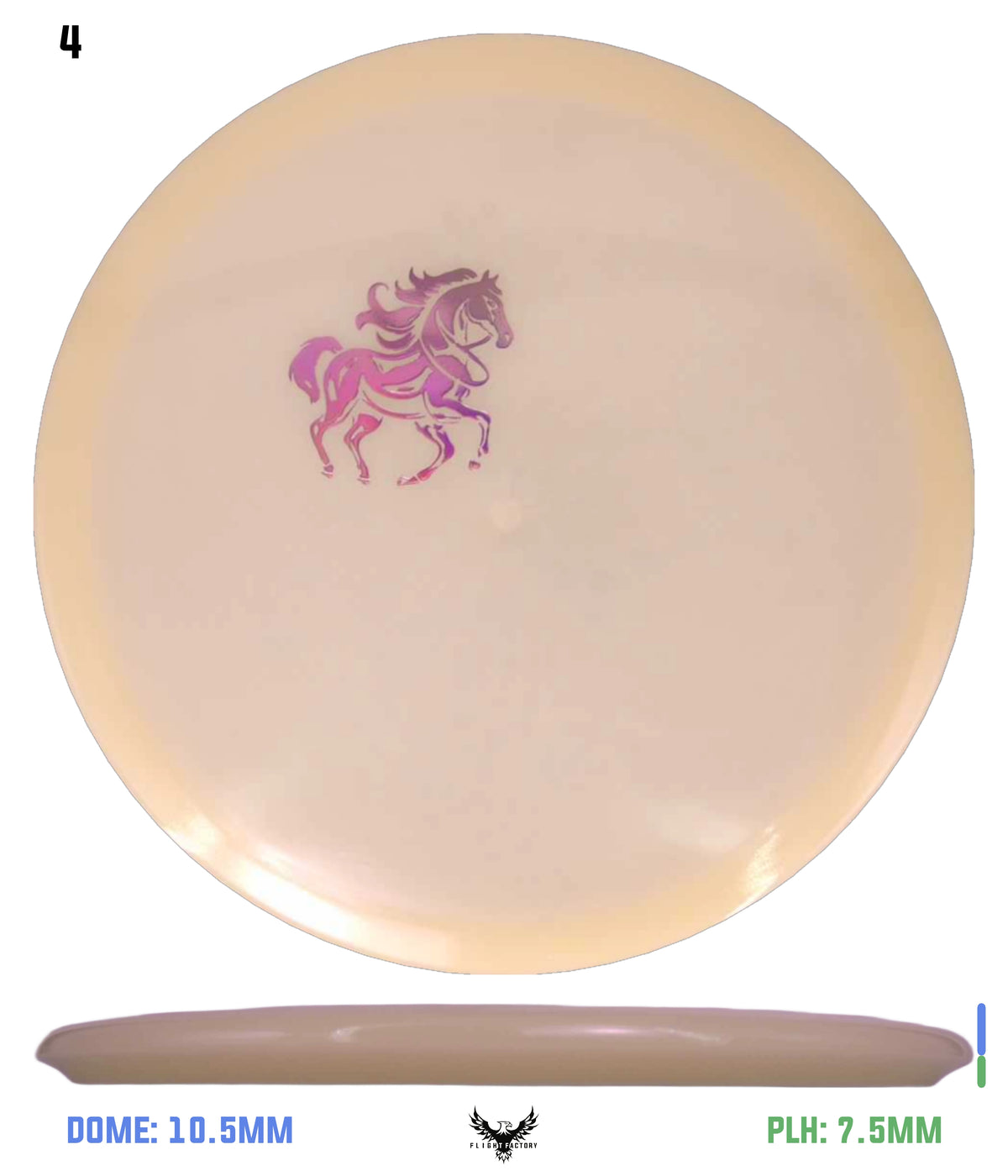 Mint Discs Nocturnal Mustang - Mini Stamp