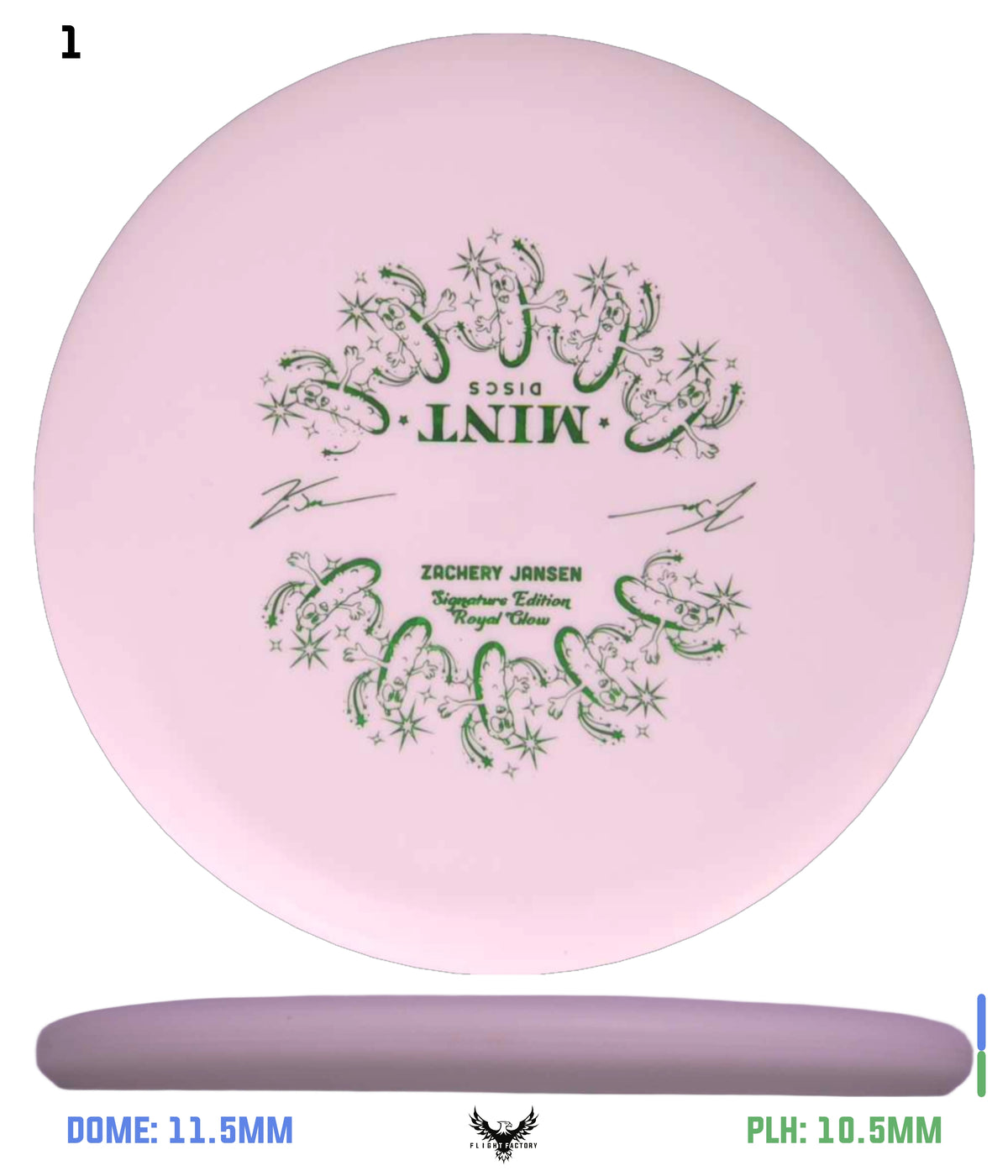 Mint Discs Royal Nocturnal Glow Medium Pickle - Zachery Jansen Signature Edition