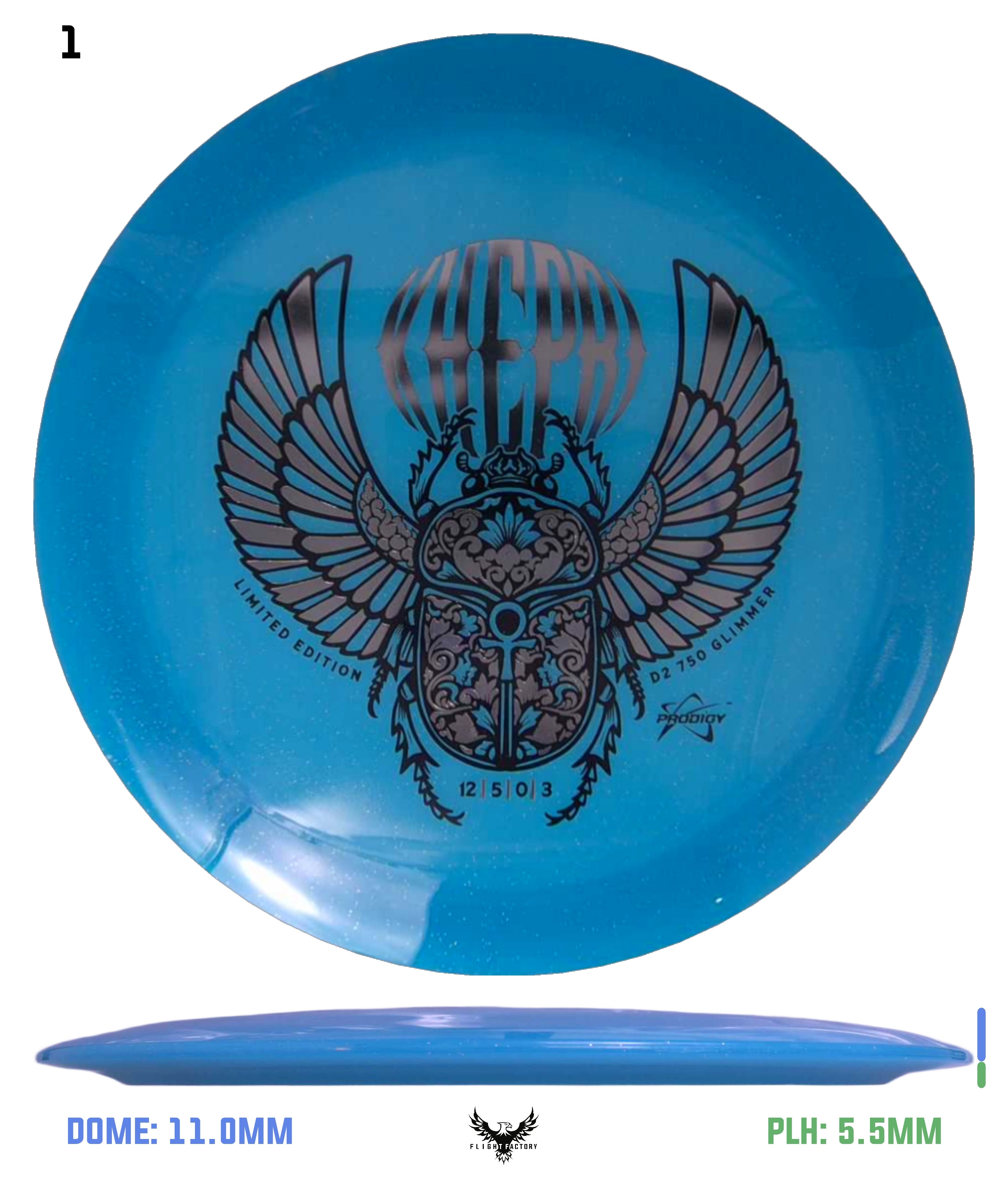Prodigy 750 Glimmer D2 - Kherpi Stamp - Flight Factory Discs