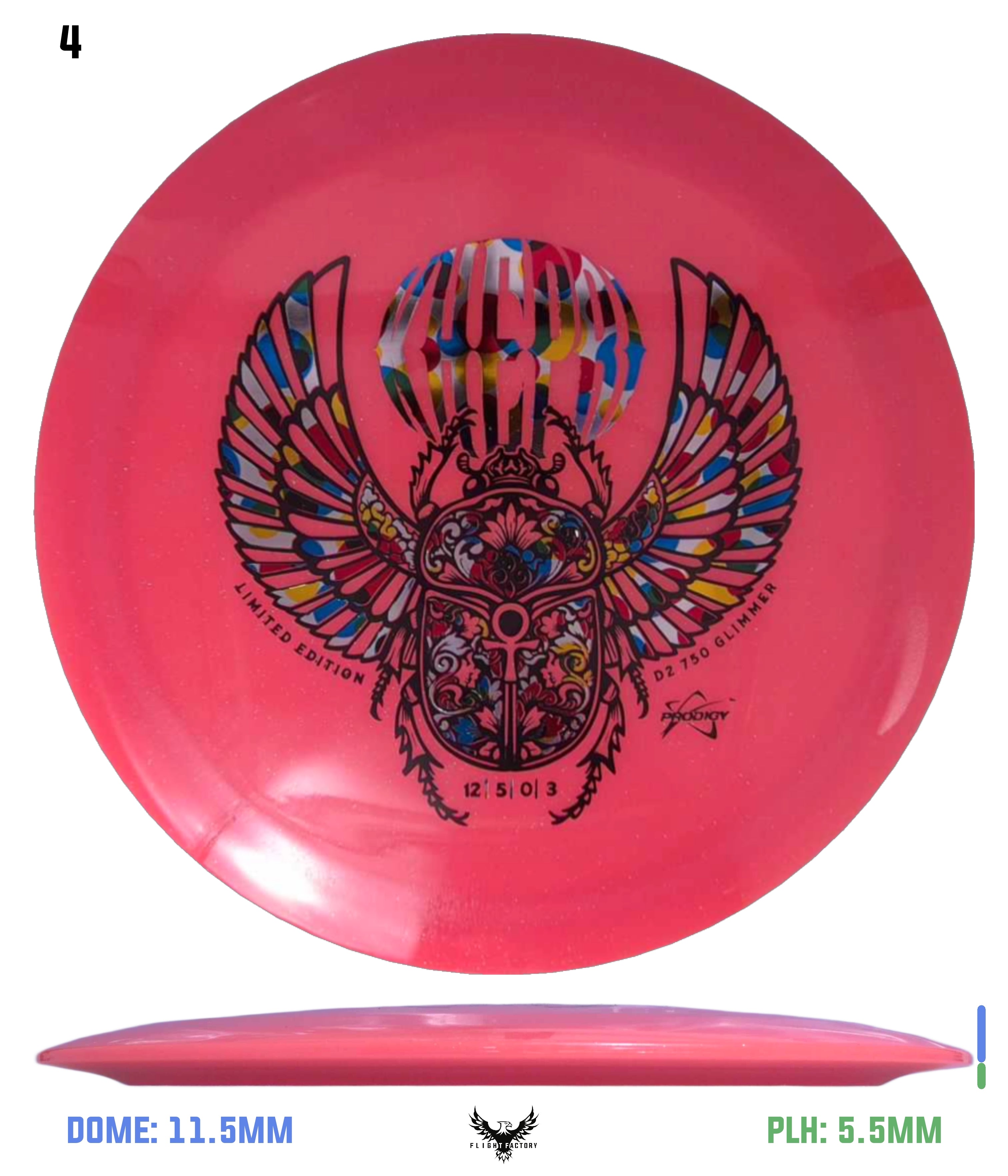 Prodigy 750 Glimmer D2 - Kherpi Stamp - Flight Factory Discs