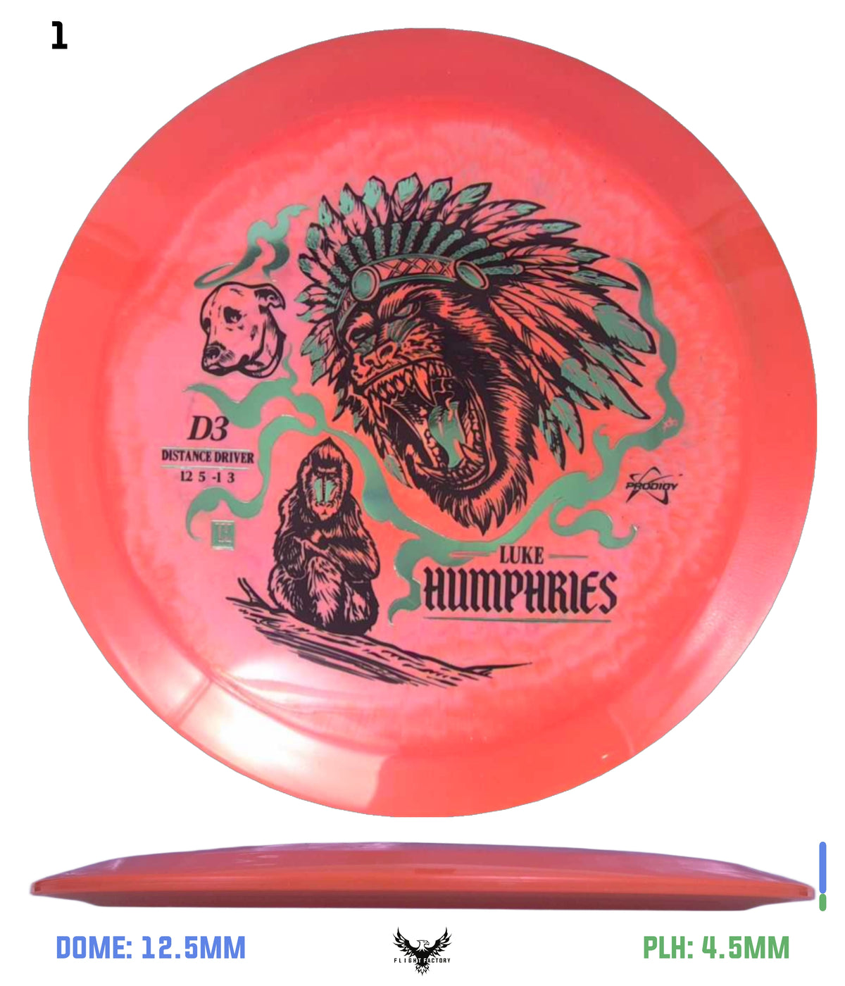 Prodigy D3 500 Spectrum Plastic - Luke Humphries 2026 Signature Series