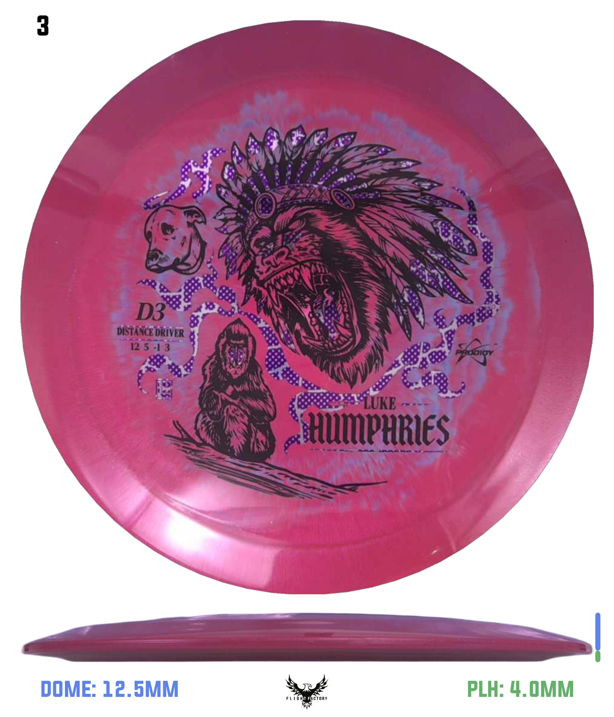 Prodigy D3 500 Spectrum Plastic - Luke Humphries 2026 Signature Series