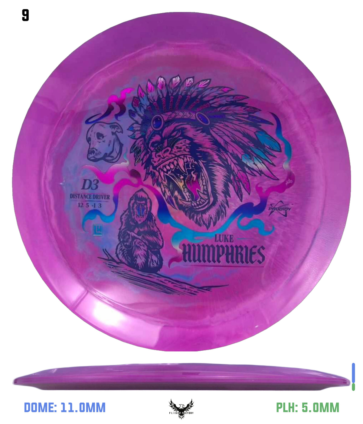 Prodigy D3 500 Spectrum Plastic - Luke Humphries 2026 Signature Series