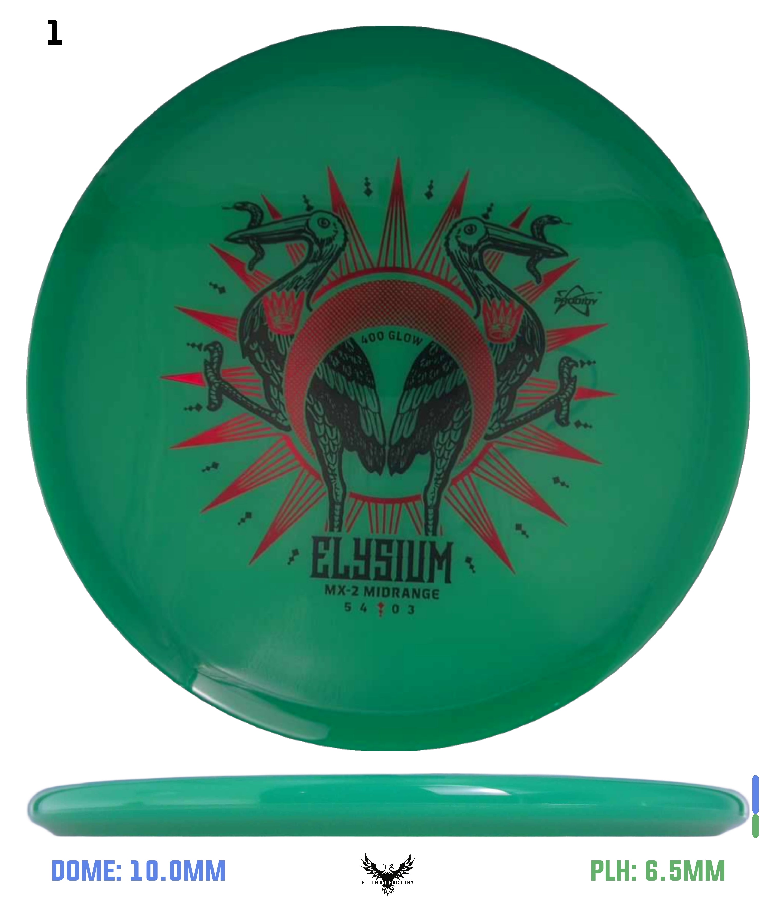 Prodigy 400 Glow MX-2 - Elysium - Flight Factory Discs