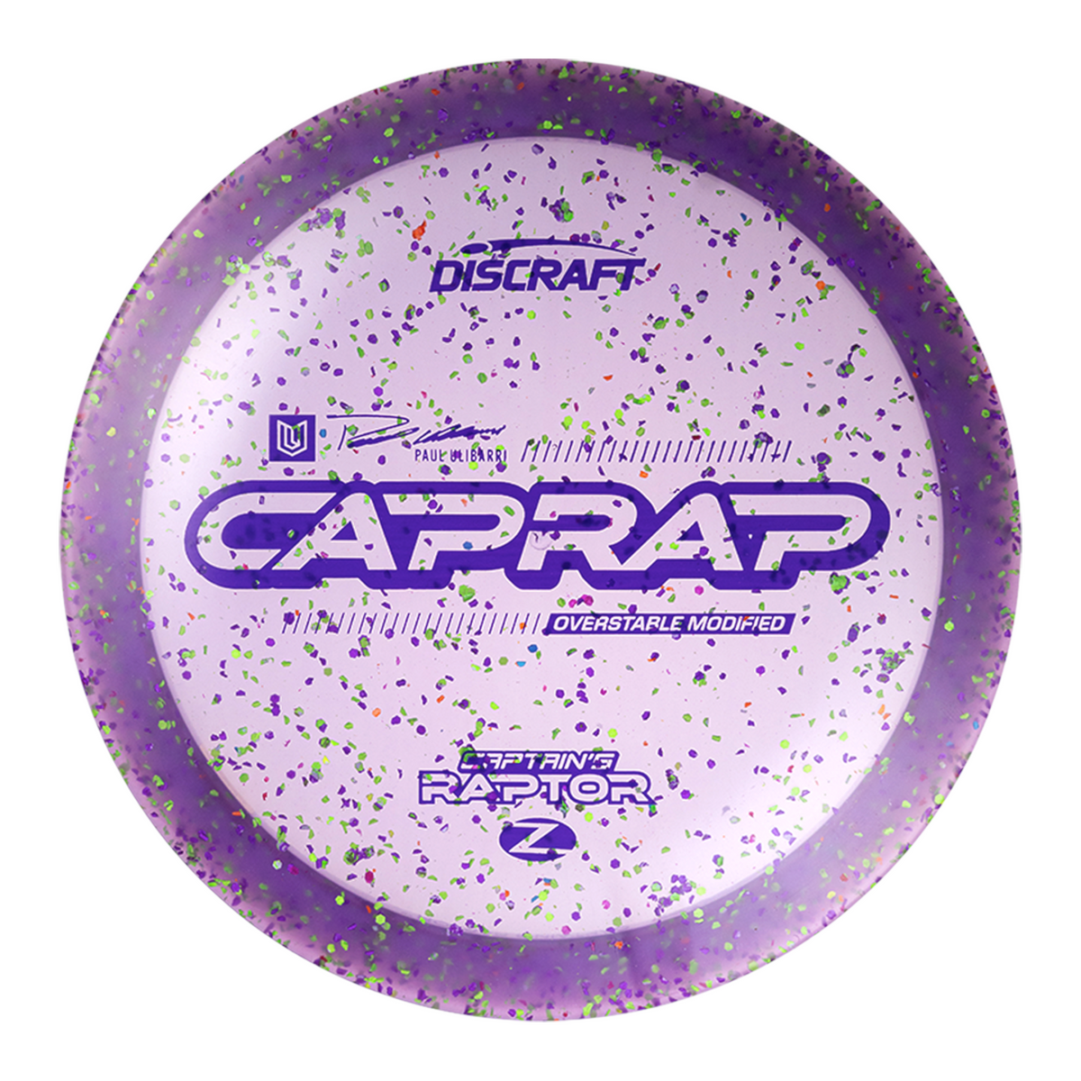 Discraft 2026 Paul Ulibarri Z Confetti Captain’s Raptor (Pre-Order)