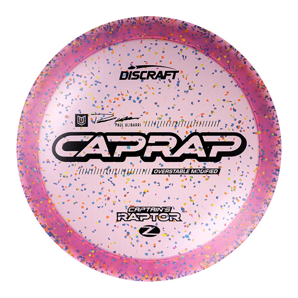 Discraft 2026 Paul Ulibarri Z Confetti Captain’s Raptor (Pre-Order)