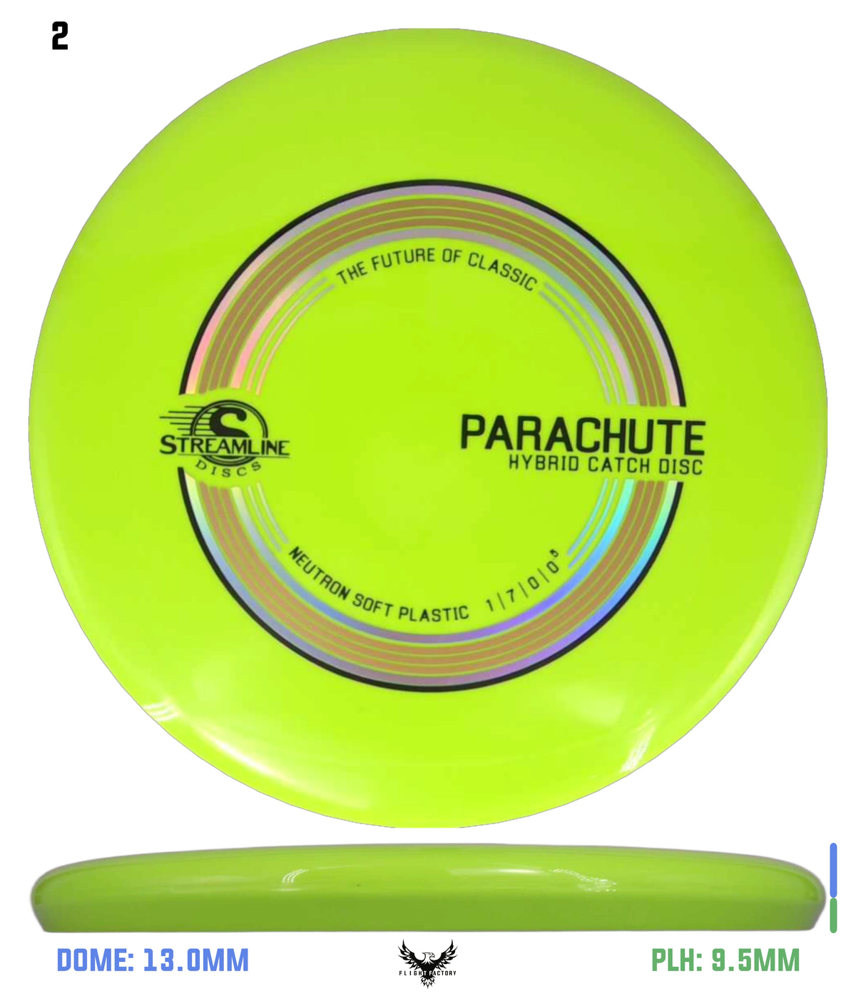 Streamline Neutron Soft Parachute - Stock