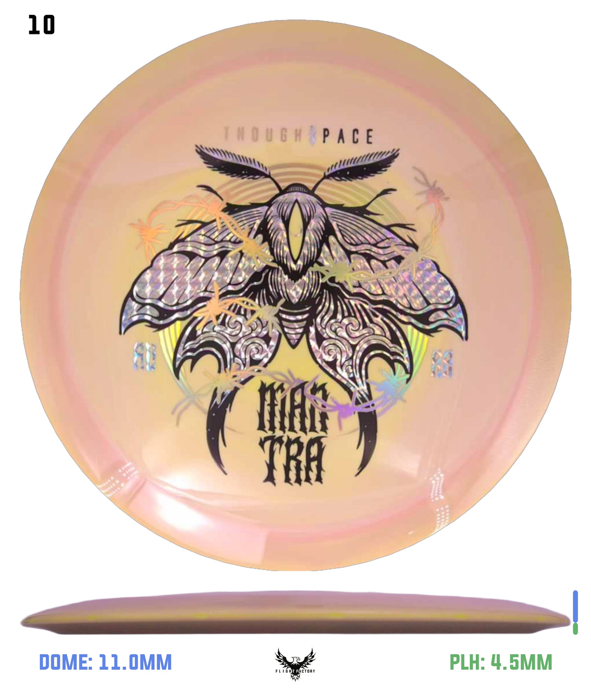 Thought Space Athletics Swirly Aura Mantra - Moth Barbwire