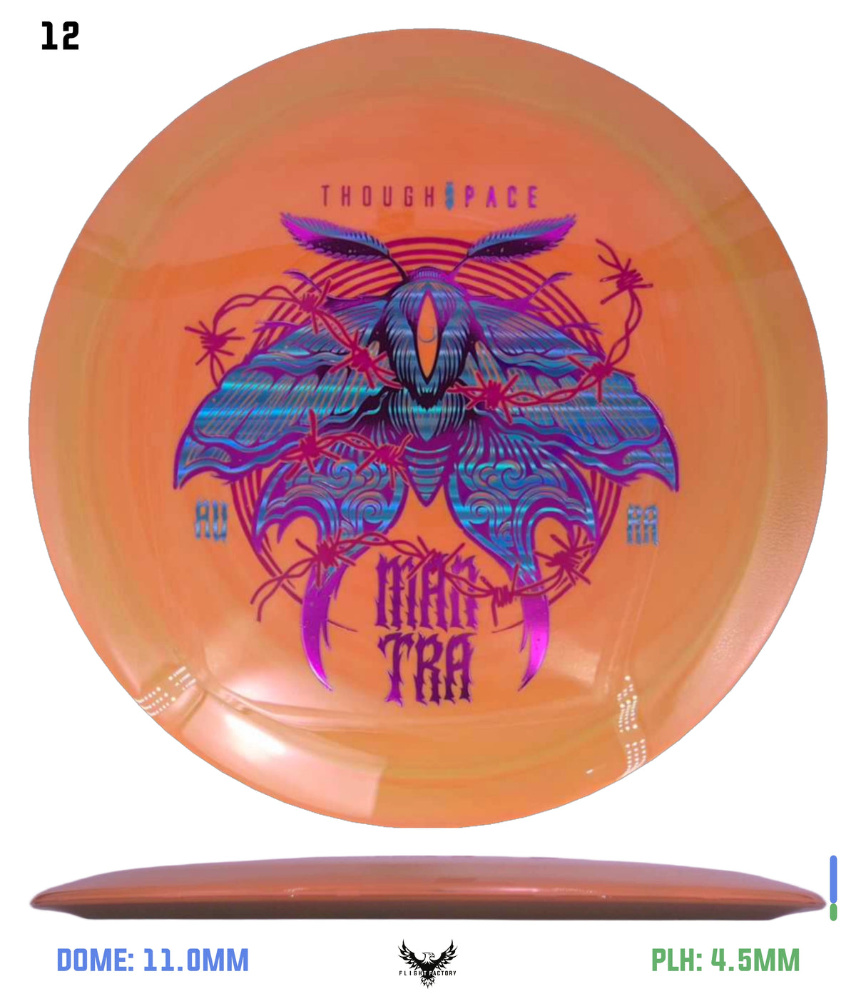 Thought Space Athletics Swirly Aura Mantra - Moth Barbwire