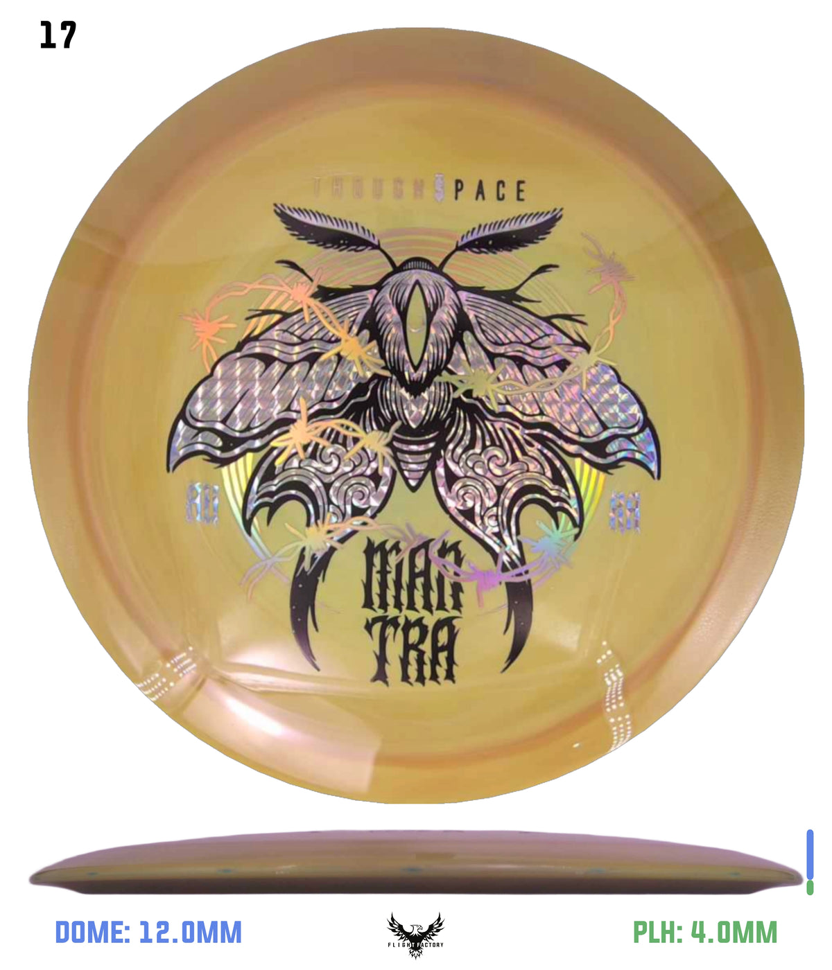 Thought Space Athletics Swirly Aura Mantra - Moth Barbwire