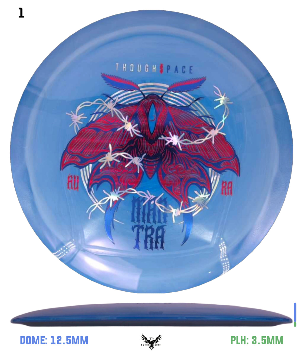 Thought Space Athletics Swirly Aura Mantra - Moth Barbwire