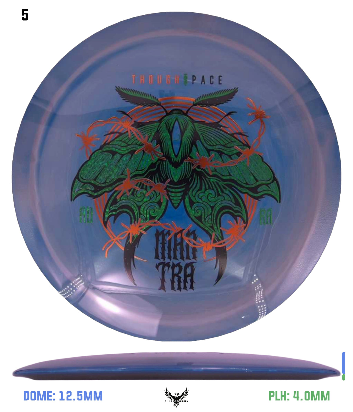Thought Space Athletics Swirly Aura Mantra - Moth Barbwire