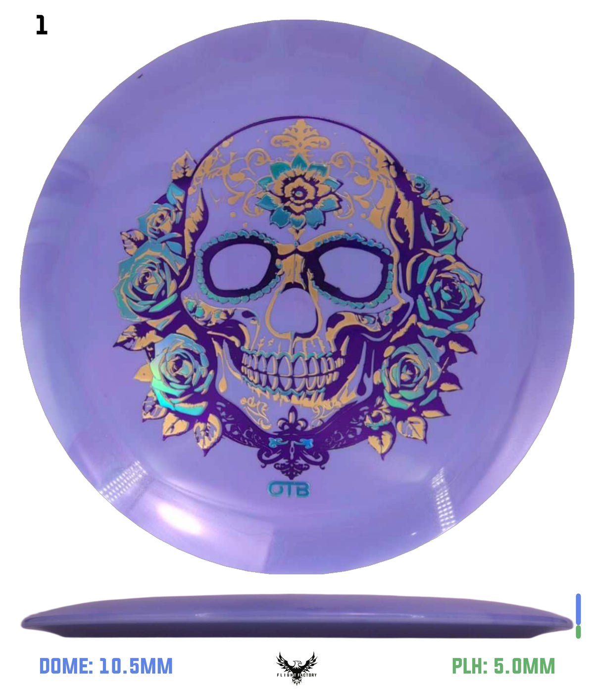 Thought Space Athletics Shimmer Parallel Requiem - OTB Flower Skull