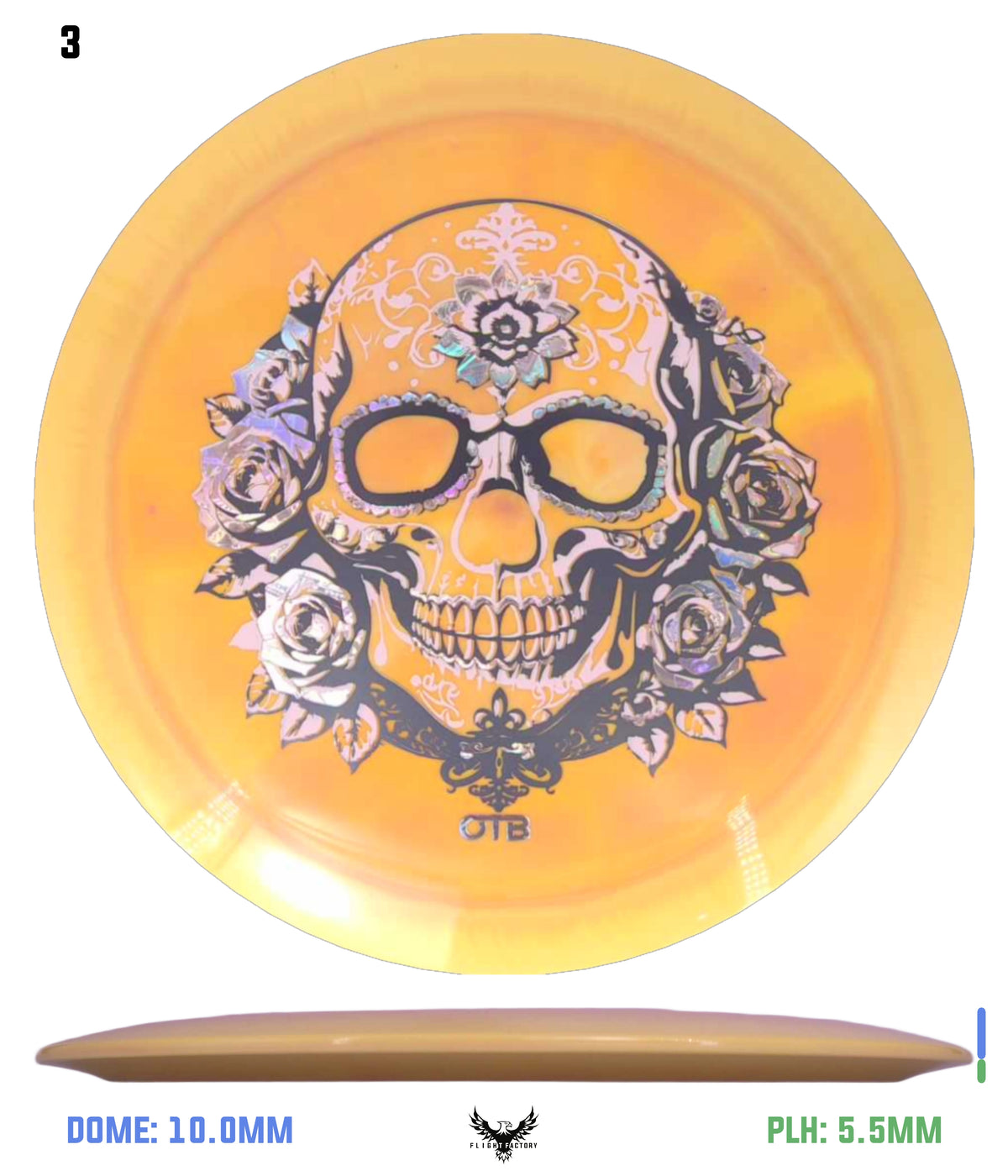 Thought Space Athletics Shimmer Parallel Requiem - OTB Flower Skull
