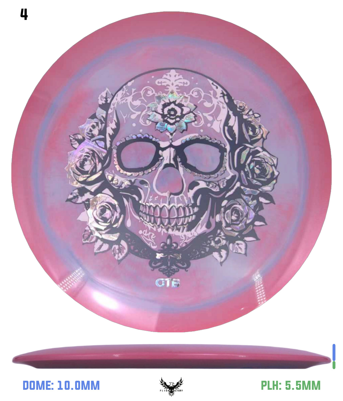 Thought Space Athletics Shimmer Parallel Requiem - OTB Flower Skull