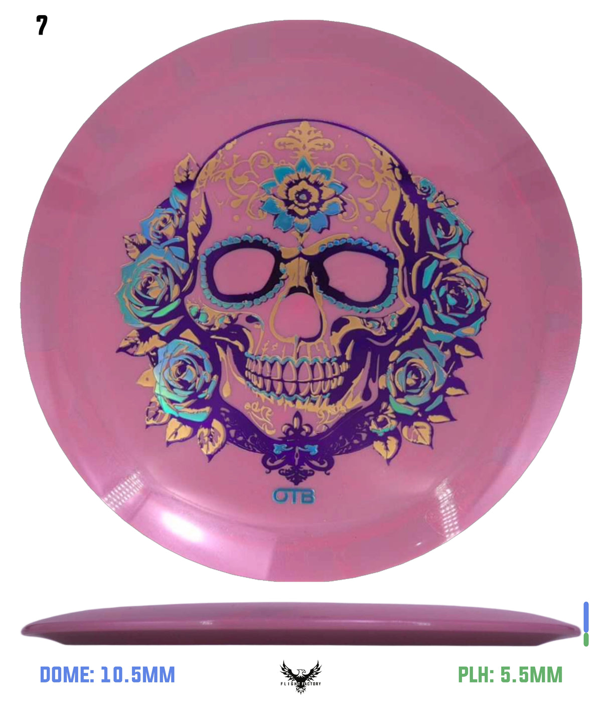 Thought Space Athletics Shimmer Parallel Requiem - OTB Flower Skull