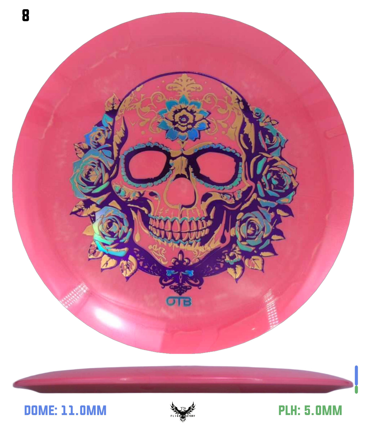 Thought Space Athletics Shimmer Parallel Requiem - OTB Flower Skull