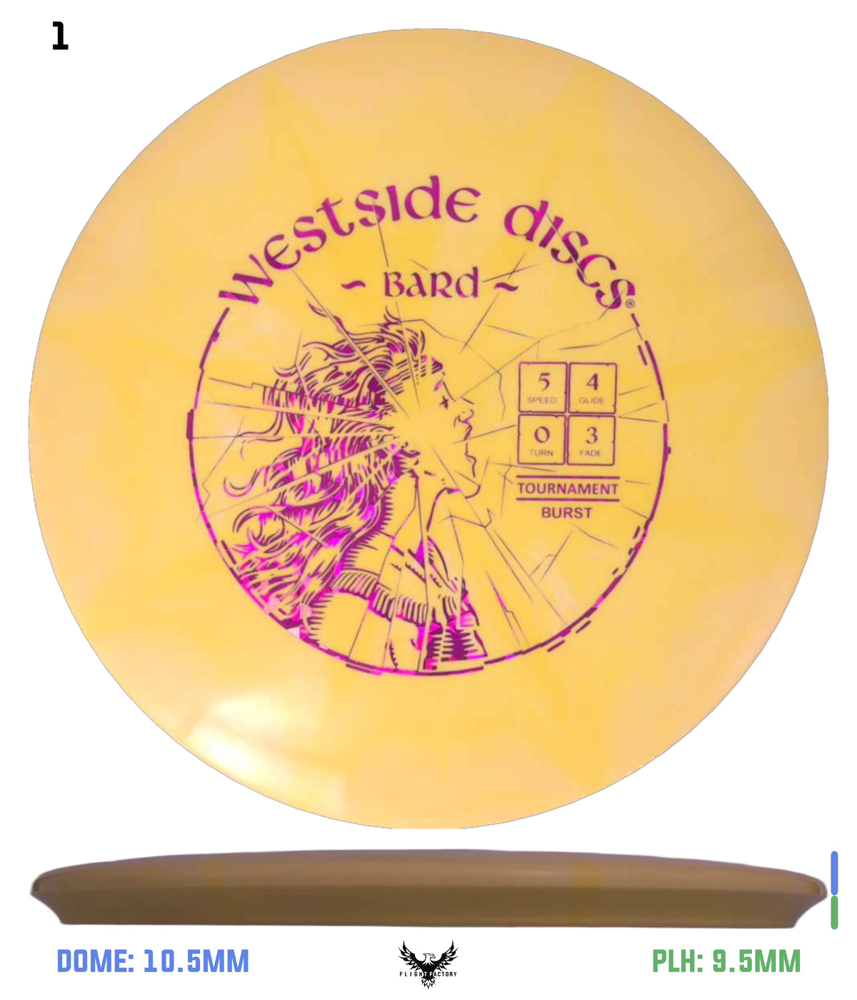 Westside Discs Tournament Burst Bard - High Pitch