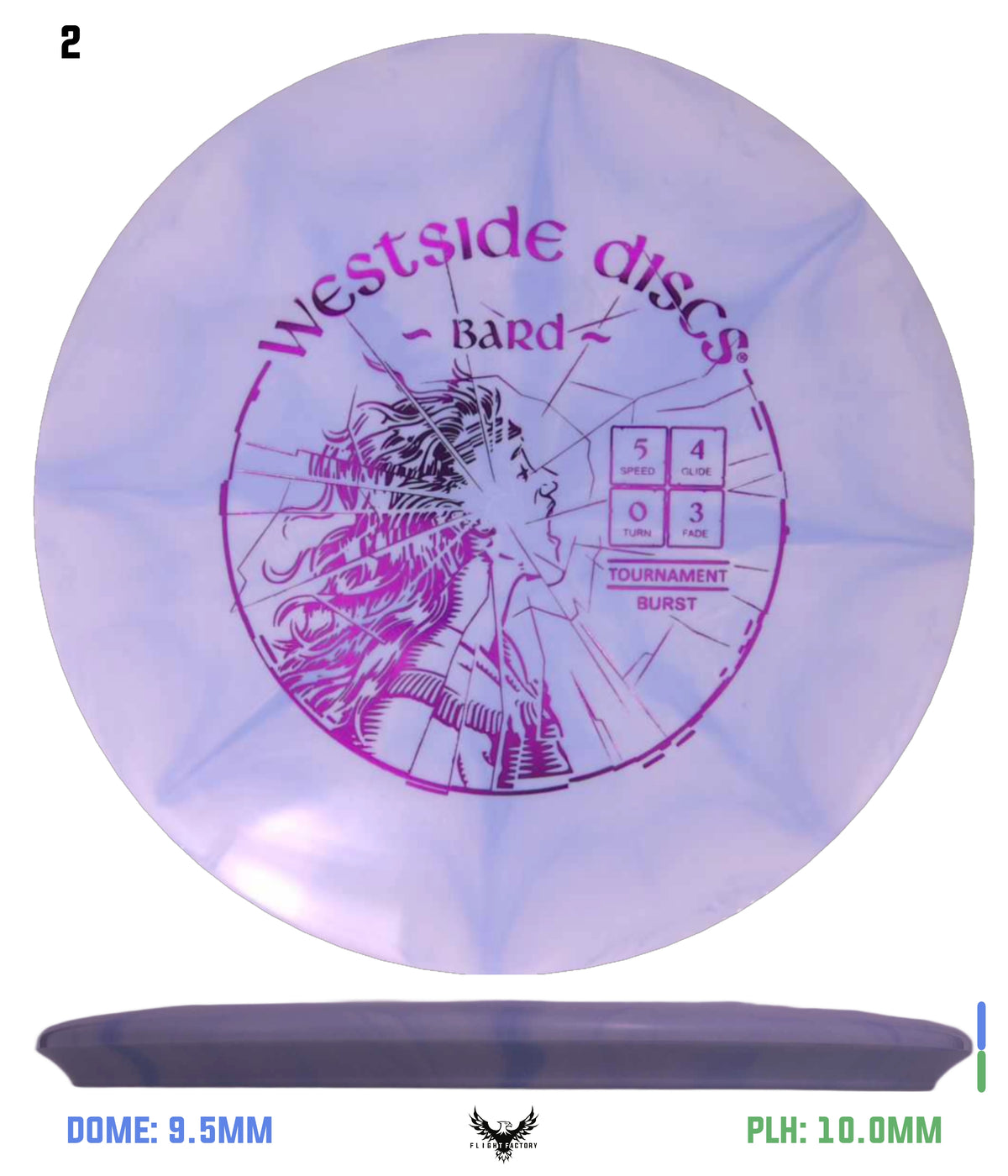 Westside Discs Tournament Burst Bard - High Pitch