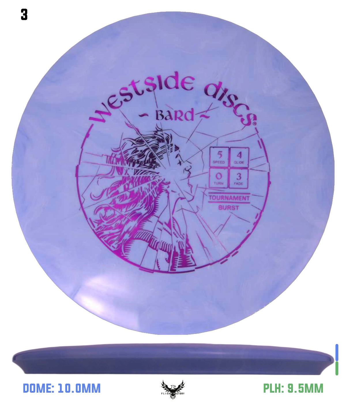 Westside Discs Tournament Burst Bard - High Pitch